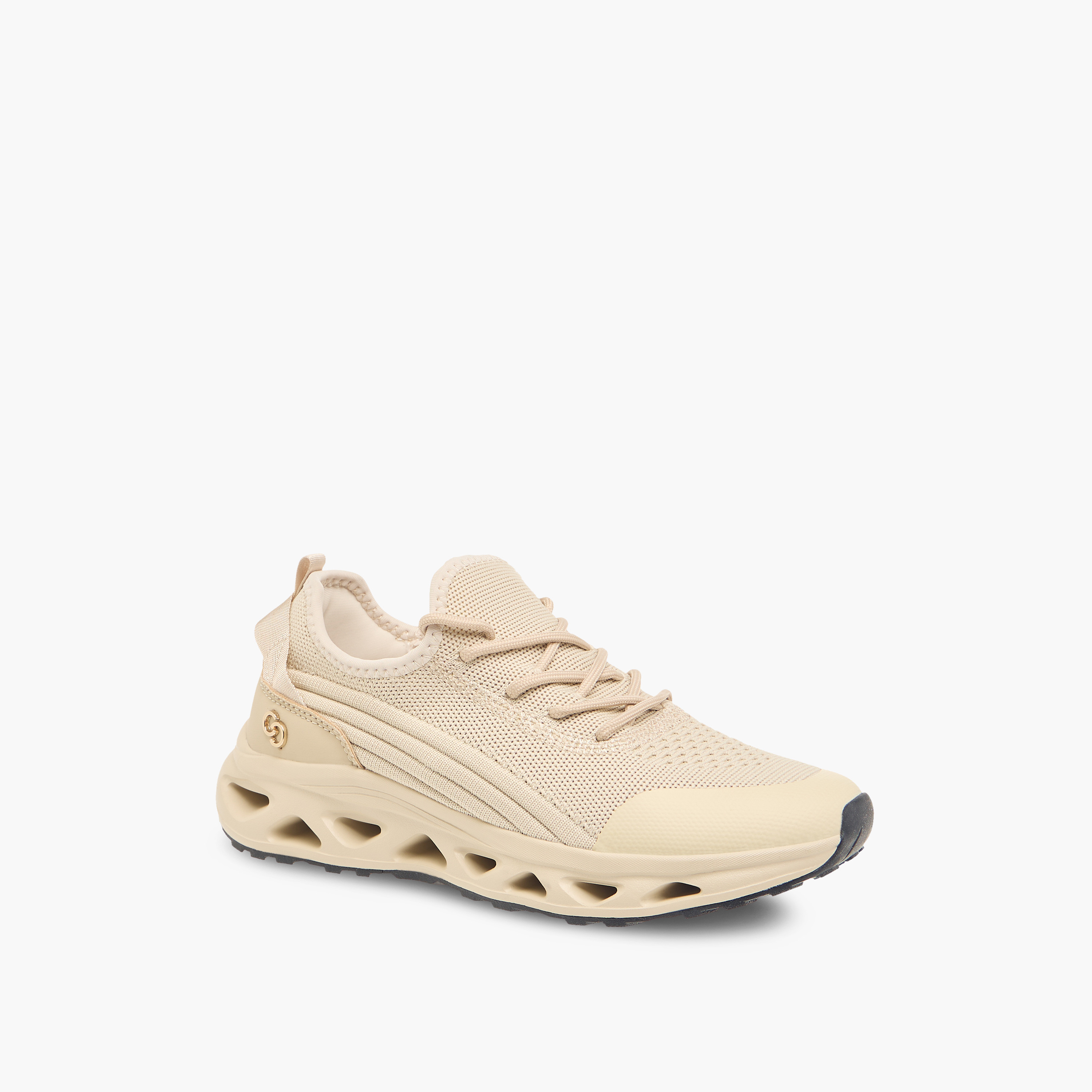Celeste Women's Mesh Textured Sneakers with Lace-Up Closure-women-shoes-sneakers-image-2