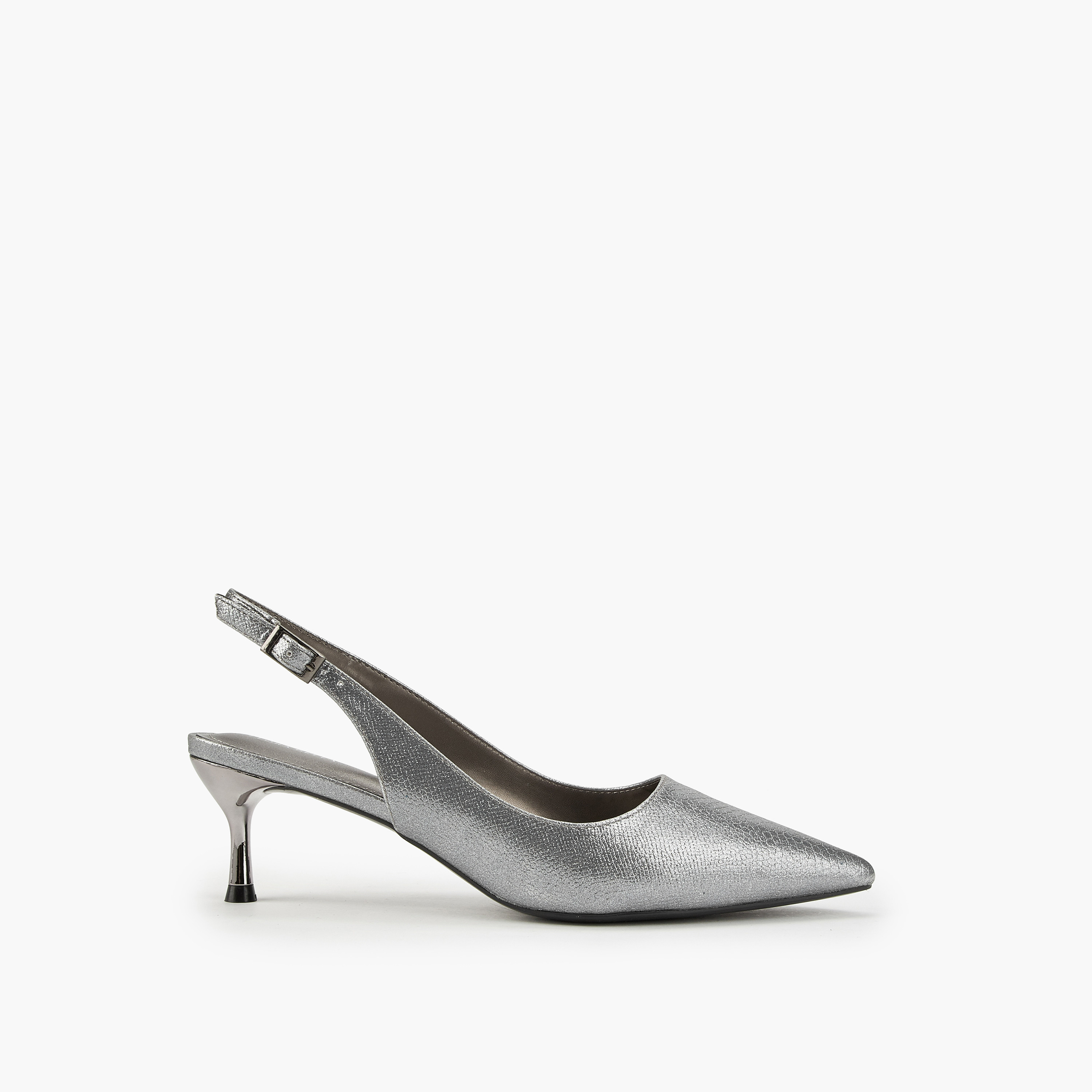 Flora Bella Metallic Pointed Toe Shoes with Stiletto Heels-women-shoes-heels-image-2