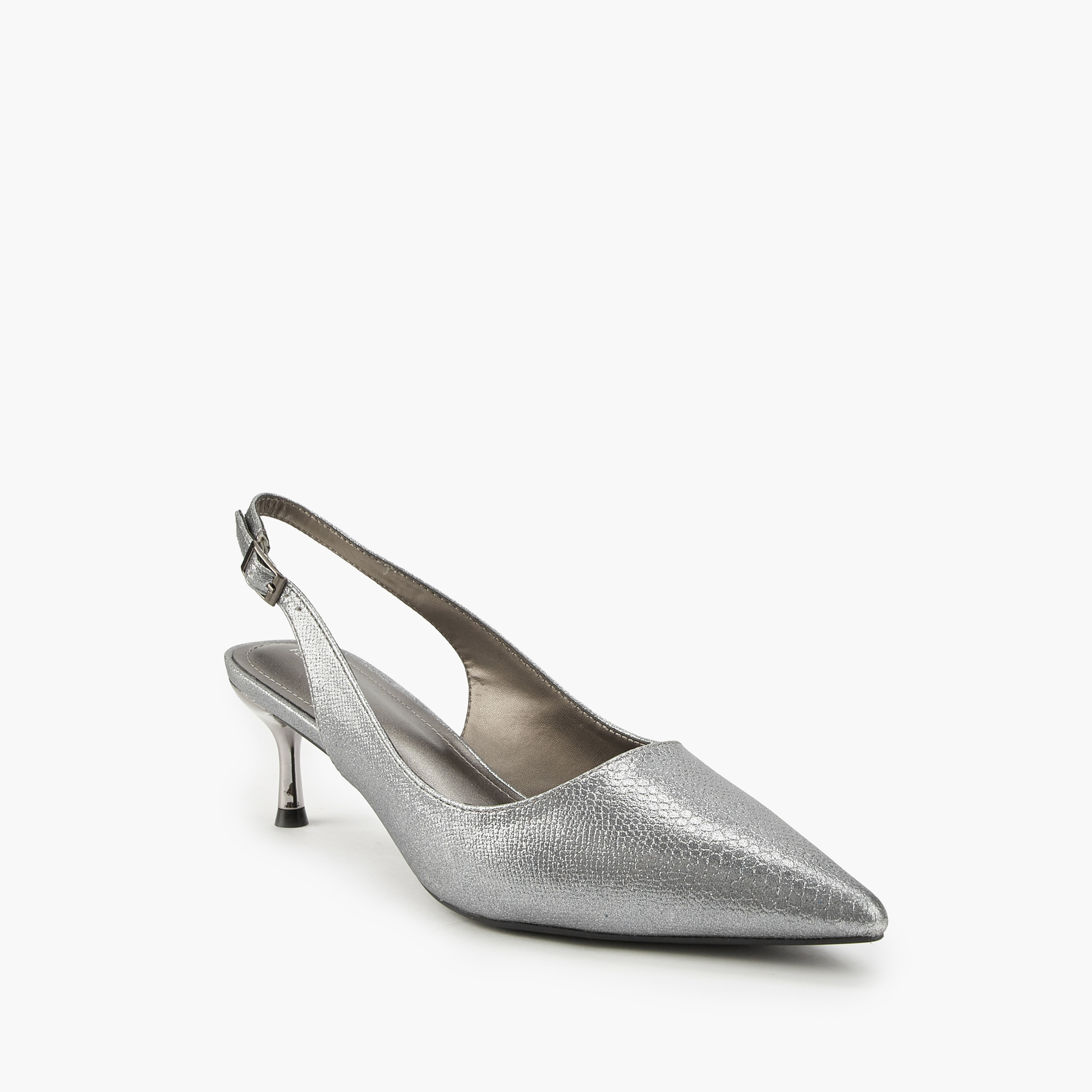 Flora Bella Metallic Pointed Toe Shoes with Stiletto Heels-women-shoes-heels-image-3