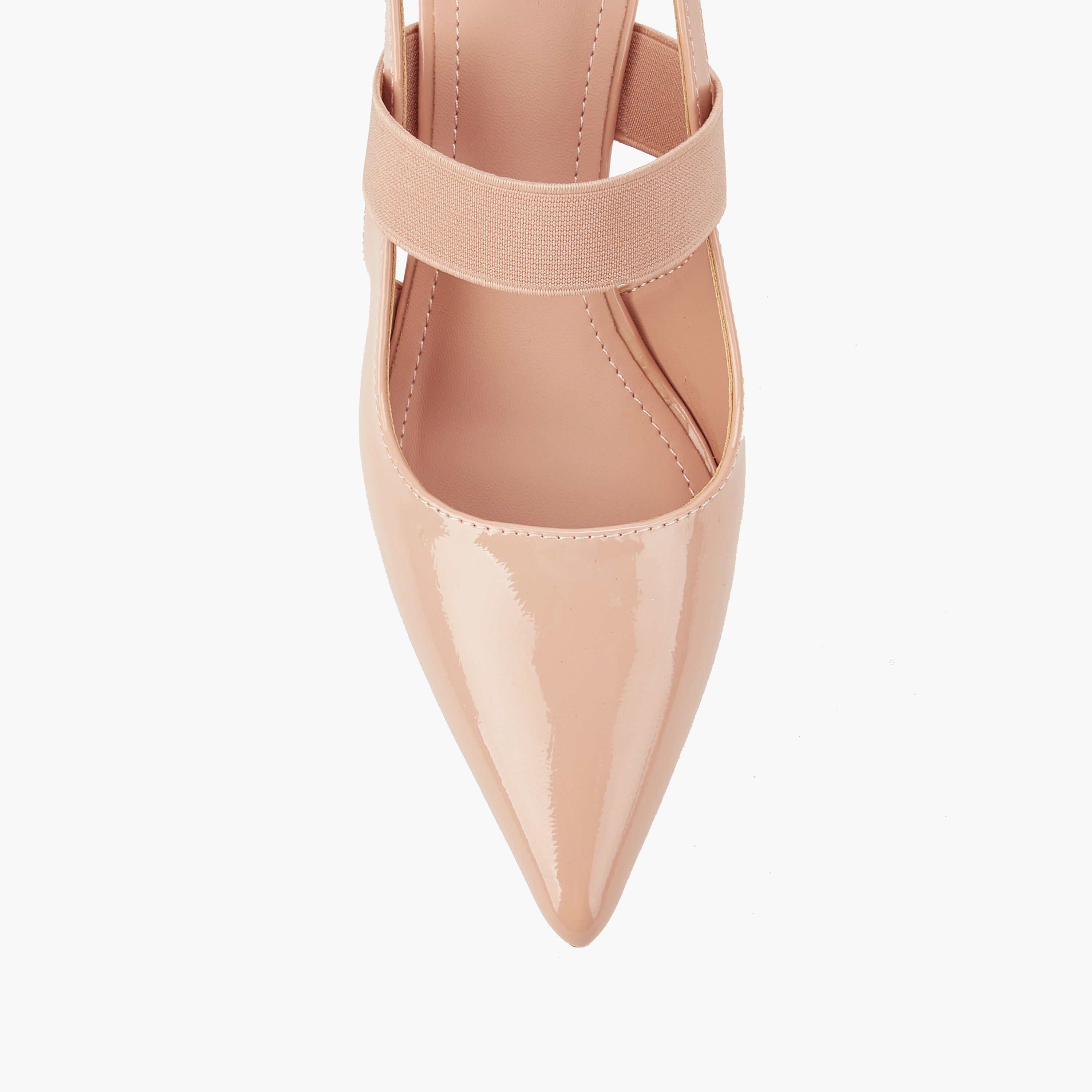 حذاء سادة بمقدمة مدببة وحزام خلفي وكعب ستيليتو من فلورا بيلا-women-shoes-heels-image-4