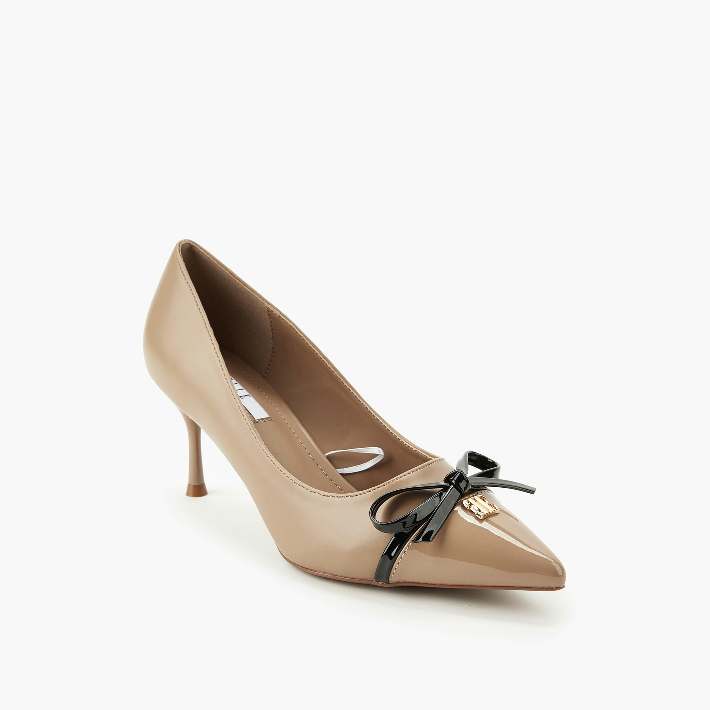 حذاء مزين بفيونكة وكعب ستيليتو من إيل-women-shoes-heels-image-2