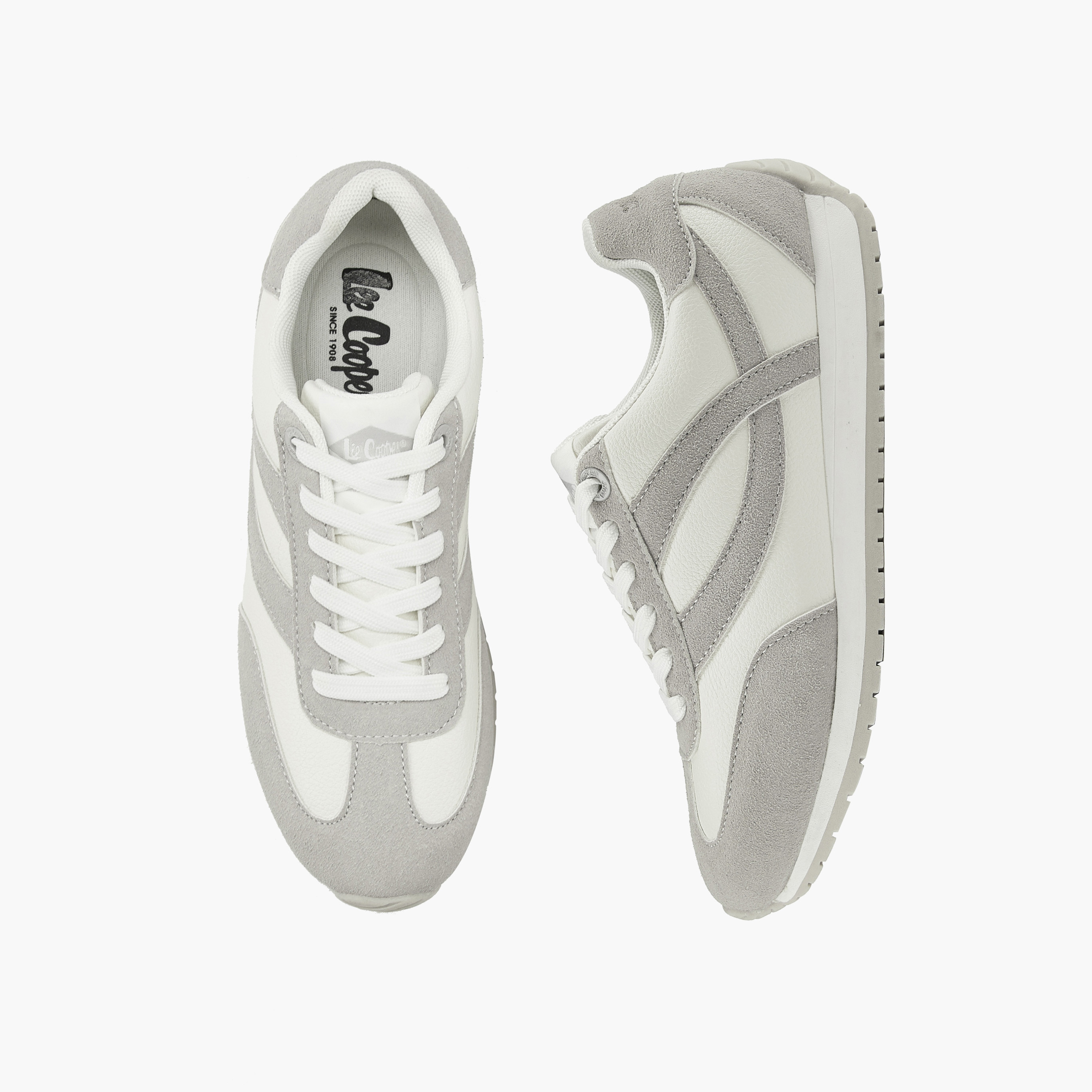 Lee Cooper Women's Panelled Lace-Up Sneakers-women-shoes-sneakers-image-1
