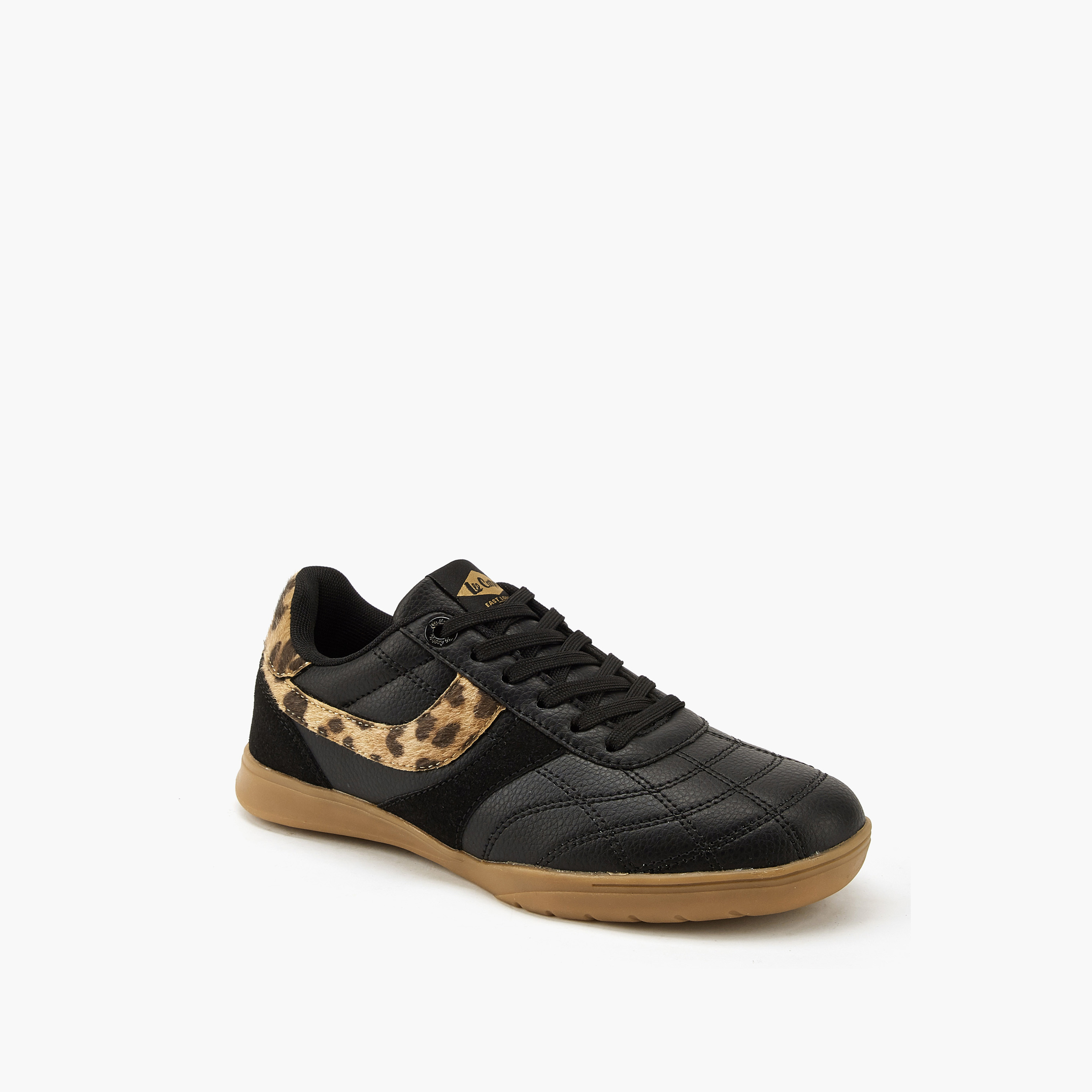 Lee Cooper Women's Animal Print Lace-Up Sneakers-women-shoes-sneakers-image-3