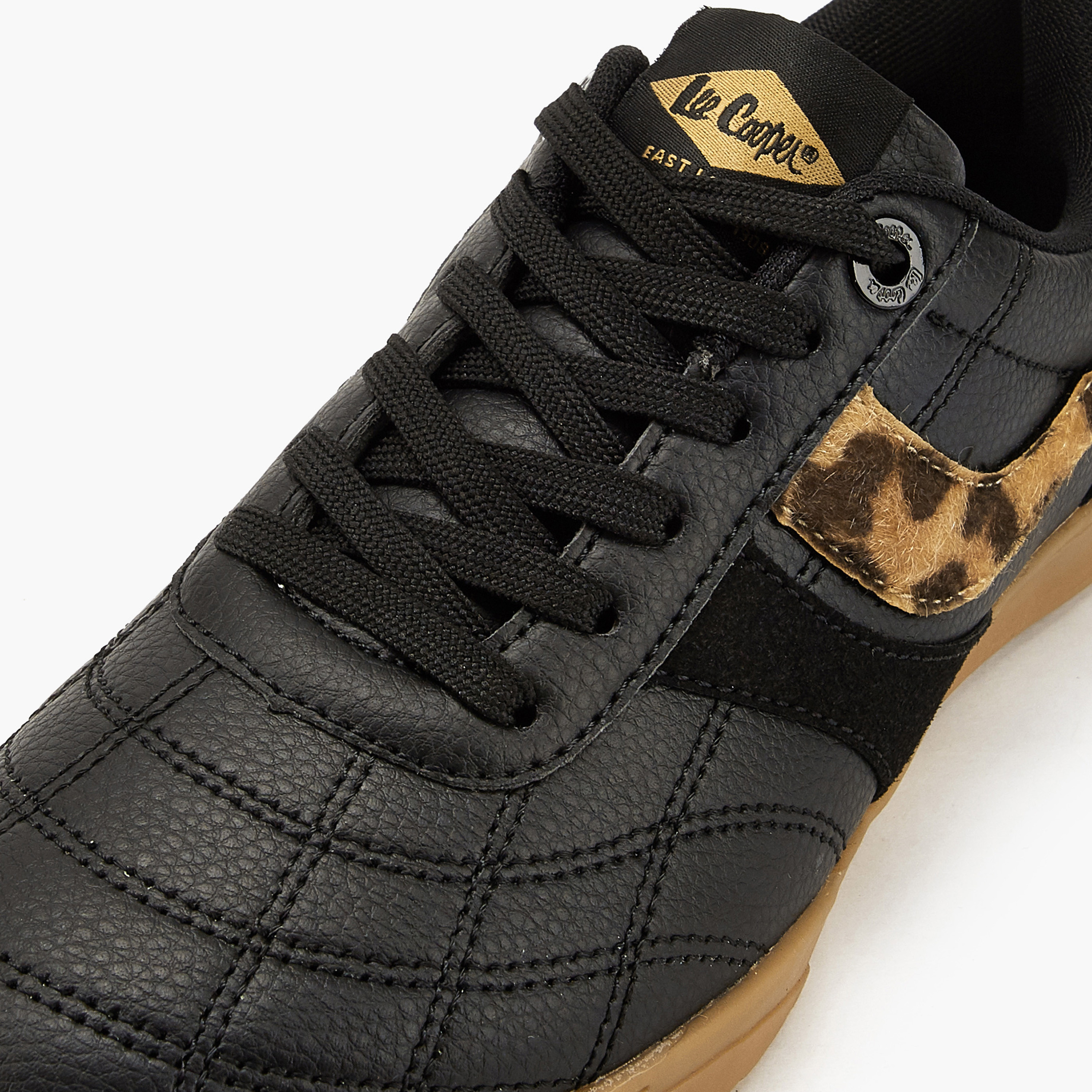 Lee Cooper Women's Animal Print Lace-Up Sneakers-women-shoes-sneakers-image-5
