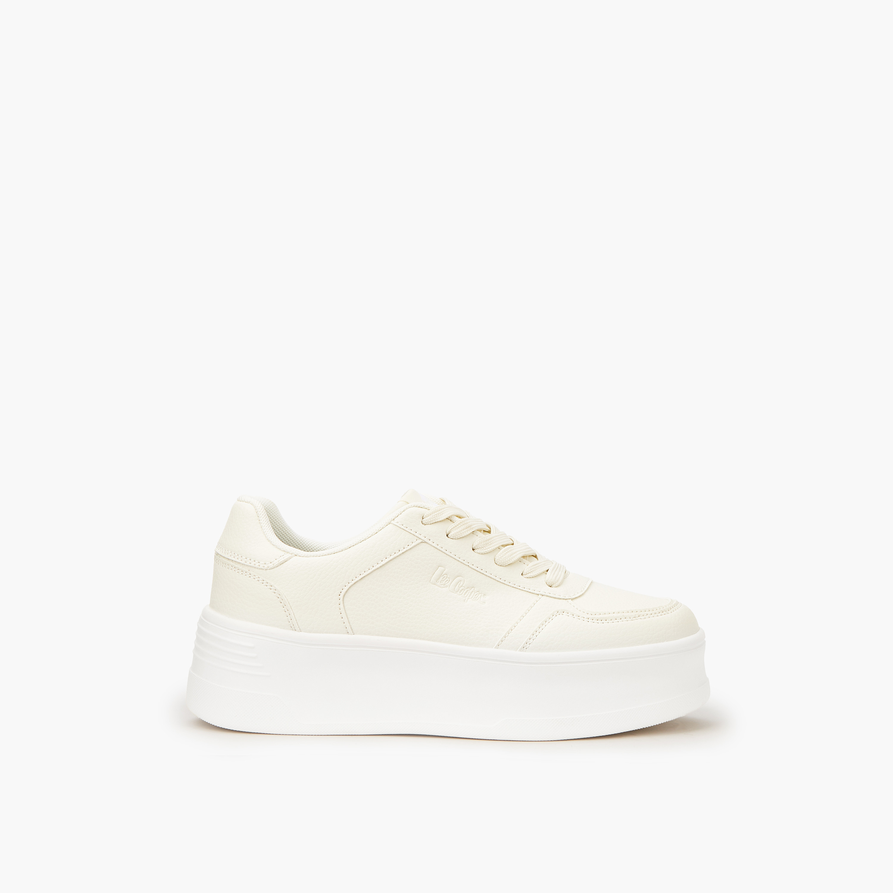 Lee Cooper Women's Solid Lace-Up Sneakers-women-shoes-sneakers-image-3