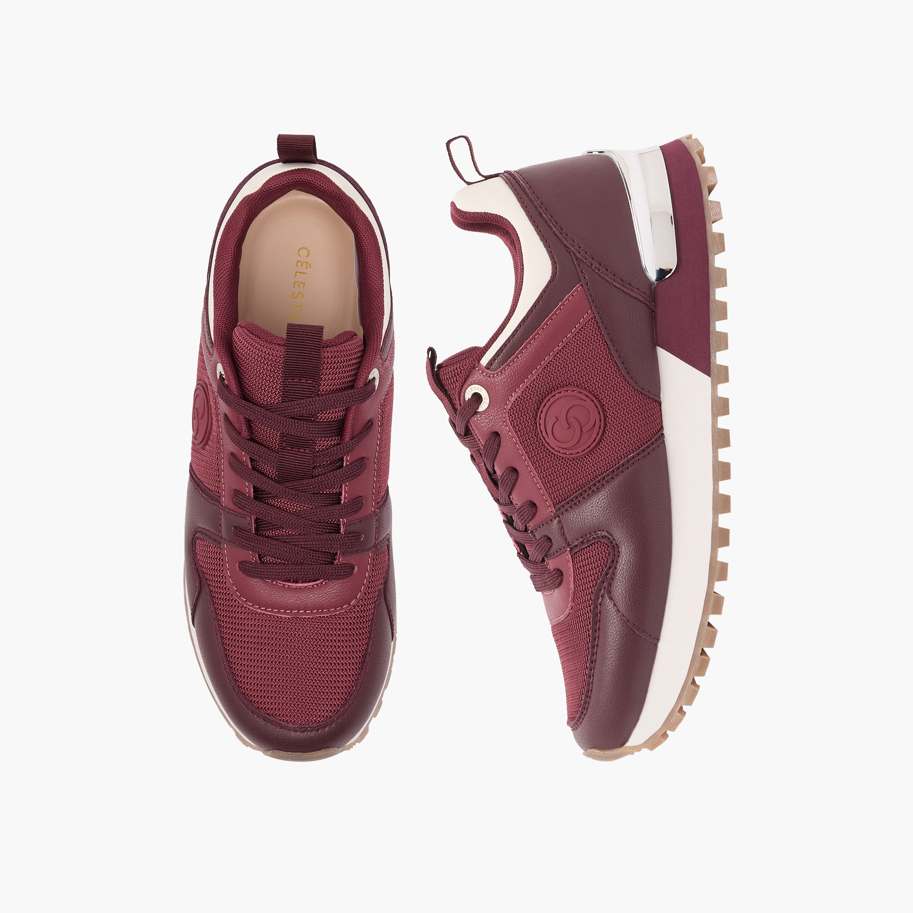 Celeste Women Panelled Lace-Up Sneakers-women-shoes-sneakers-image-1