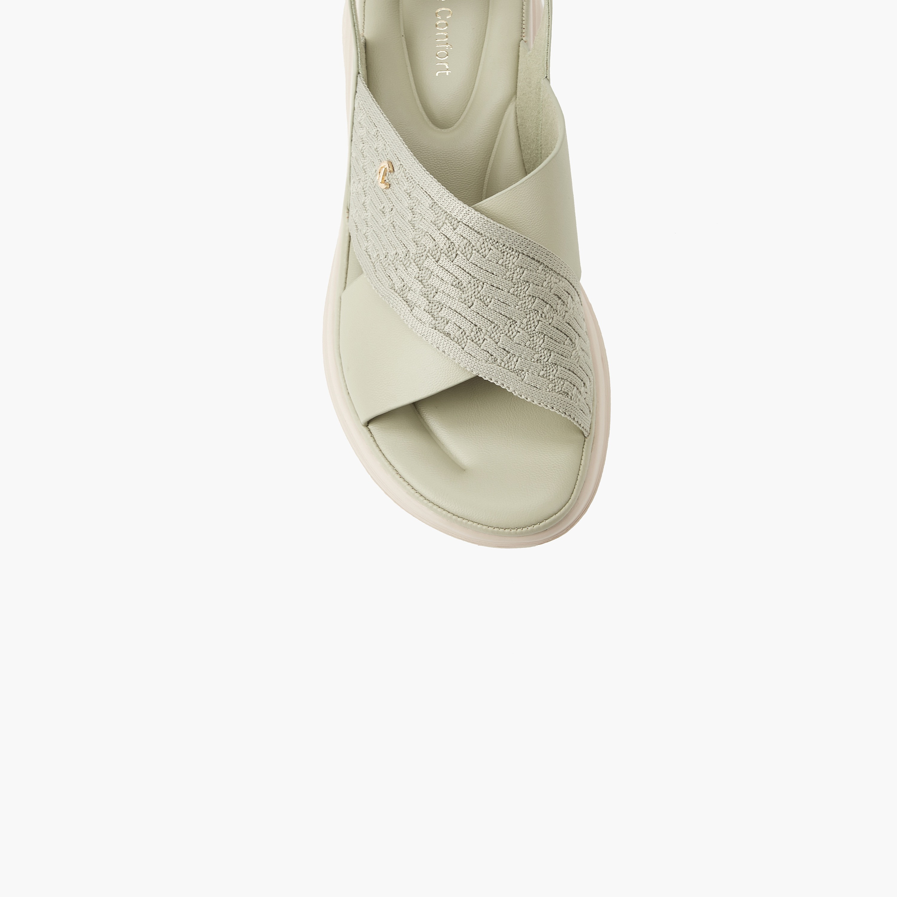 صندل بحزام متقاطع محبوك بارز الملمس للنساء من لو كونفورت-women-shoes-sandals-heeled-image-3