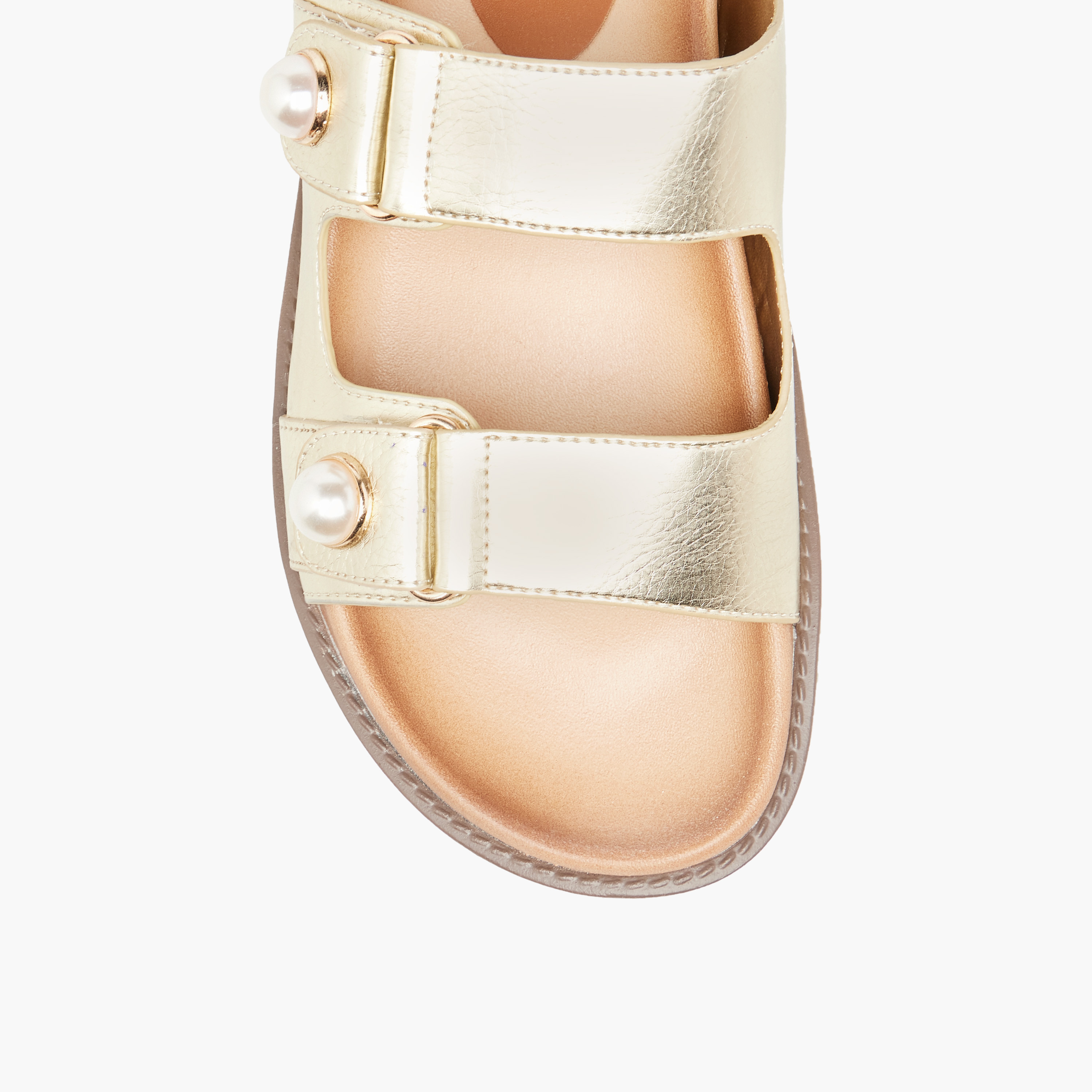 صندل بارز الملمس وسهل الارتداء للنساء من سيليست-women-shoes-flats-sandals-image-3