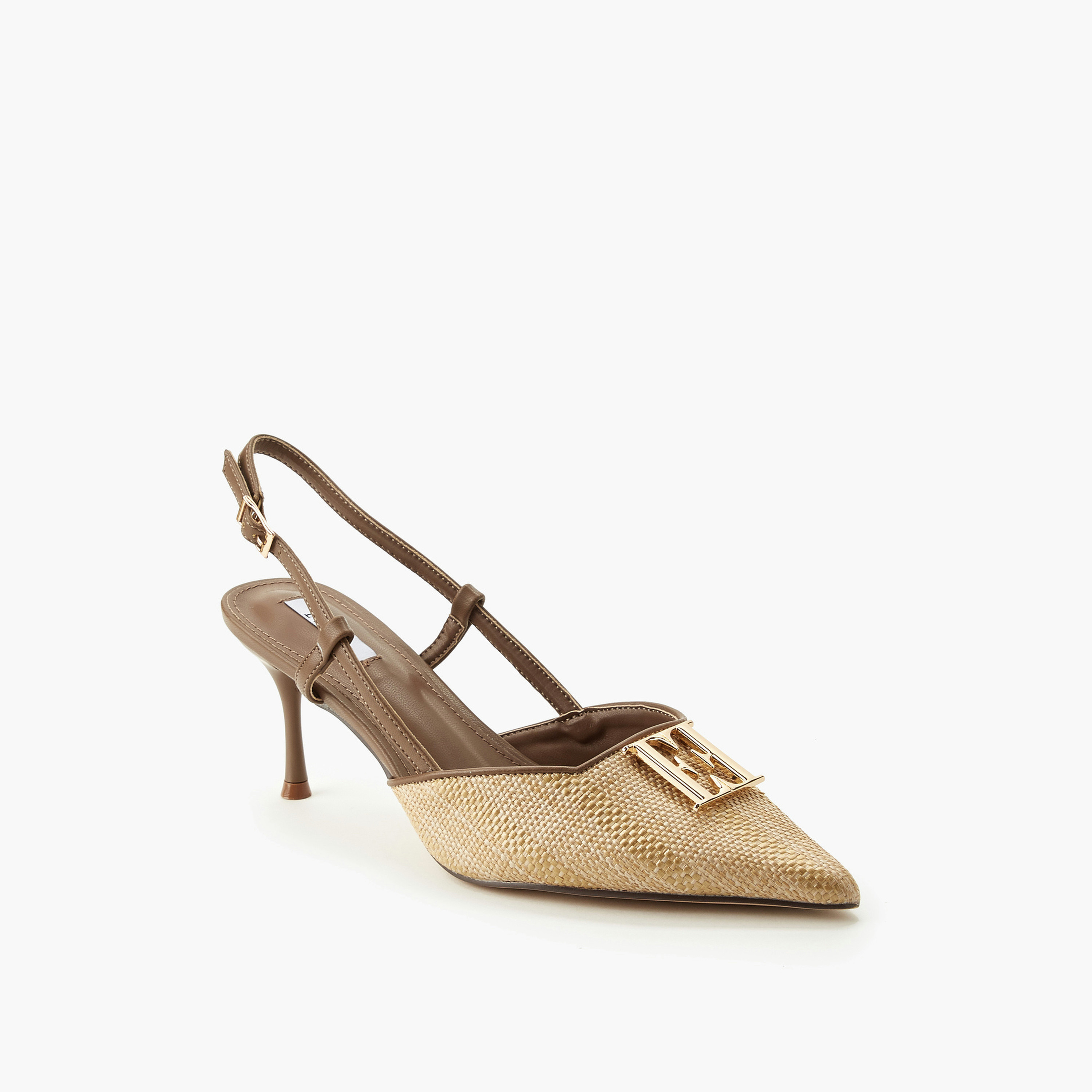 Elle Women Textured Stiletto Heel Mules-women-shoes-sandals-heeled-image-2