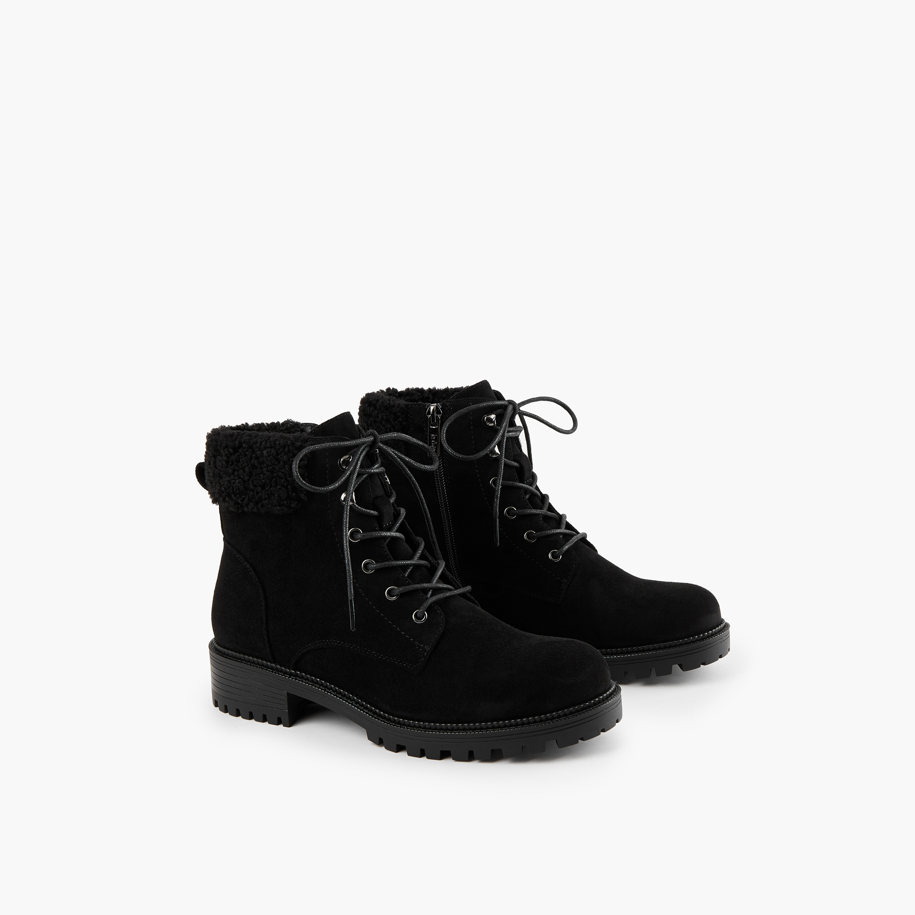 Lee Cooper Women's Solid Ankle Boots with Zip Closure-women-shoes-boots-image-1