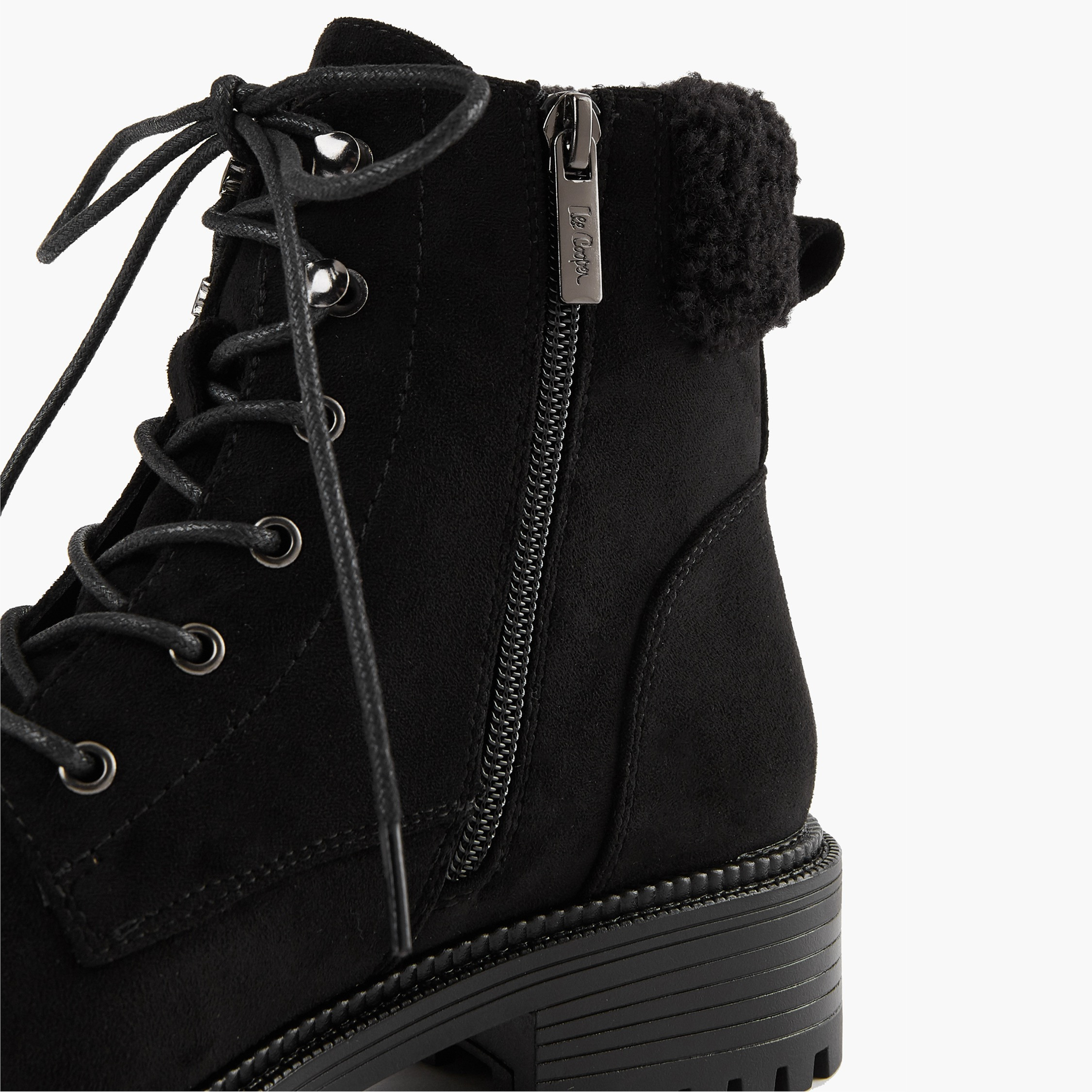 Lee Cooper Women's Solid Ankle Boots with Zip Closure-women-shoes-boots-image-4