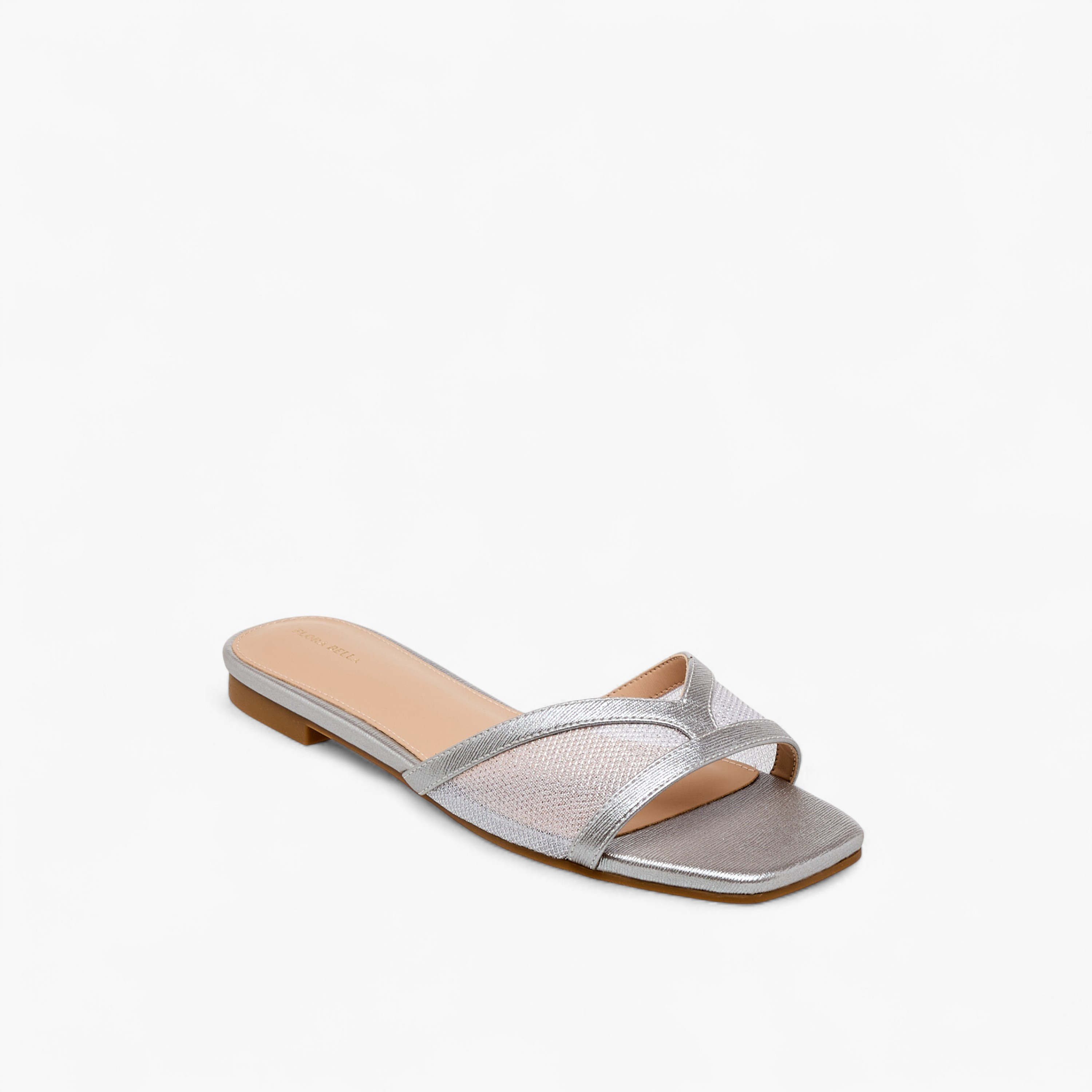 Floral Bella Women Mesh Panel Slide Sandals-women-shoes-flats-sandals-image-2