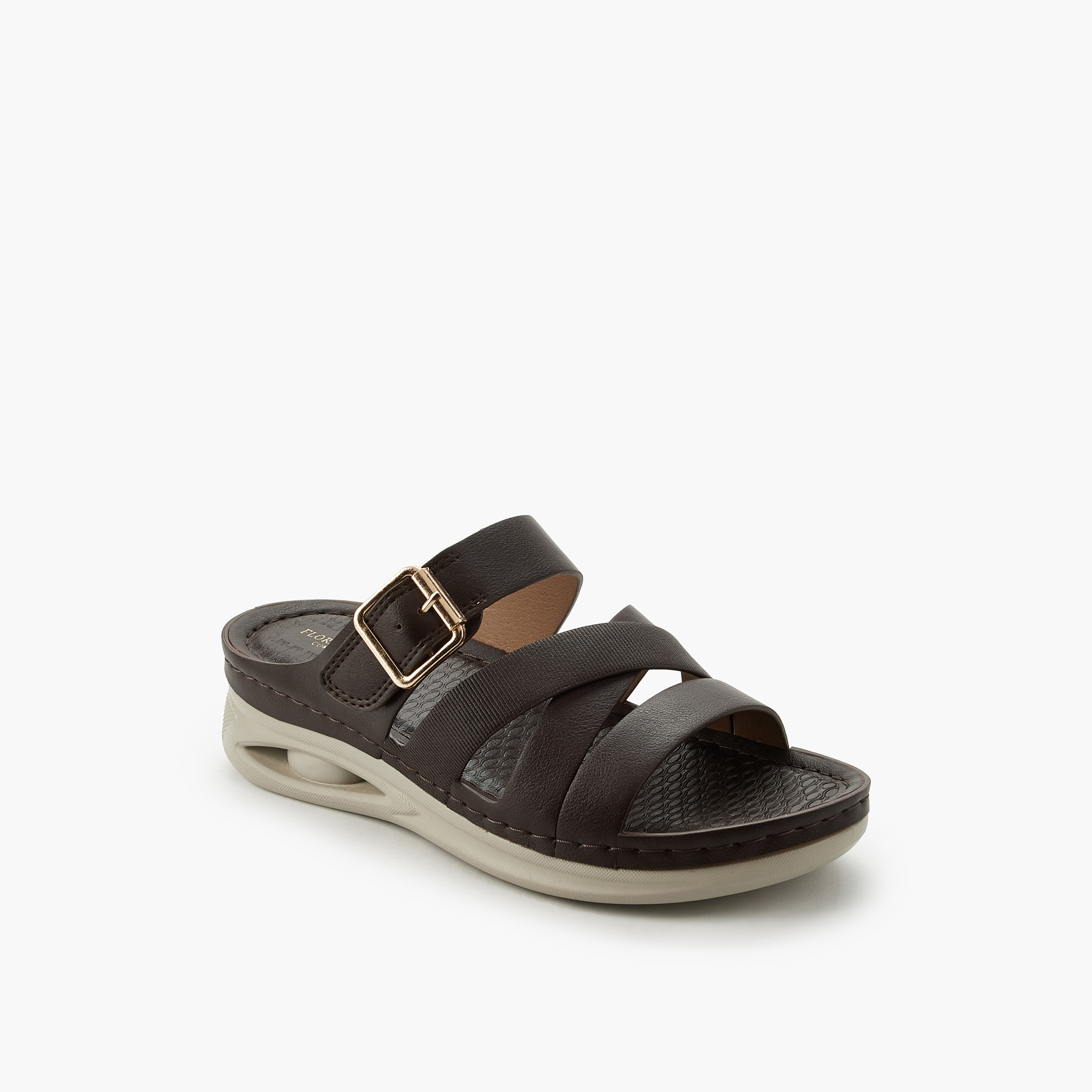 Flora Bella Women Buckle Detail Comfort Sandals-women-shoes-flats-sandals-image-2