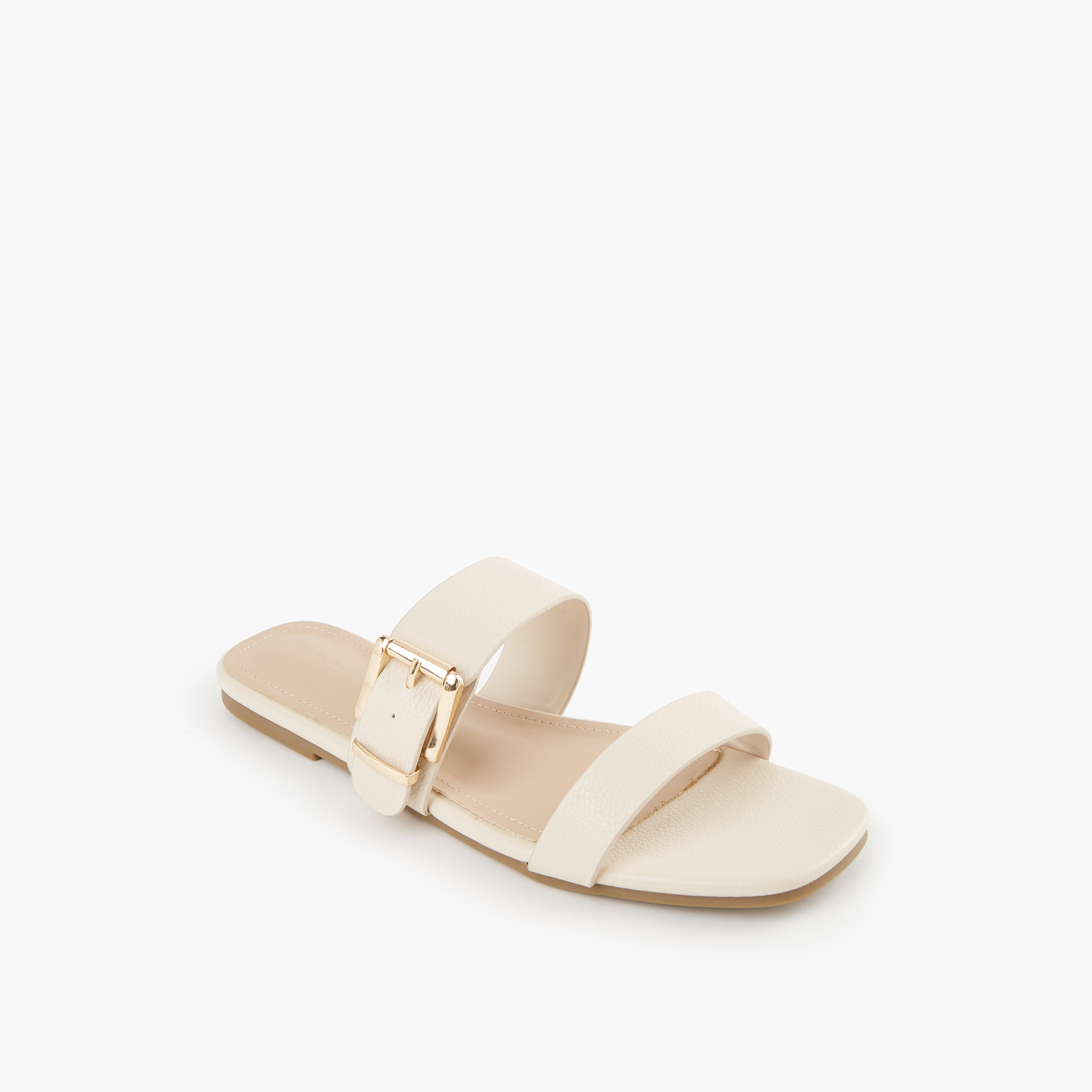 Flora Bella Buckle Accent Slip-On Flat Sandals-women-shoes-flats-sandals-image-2