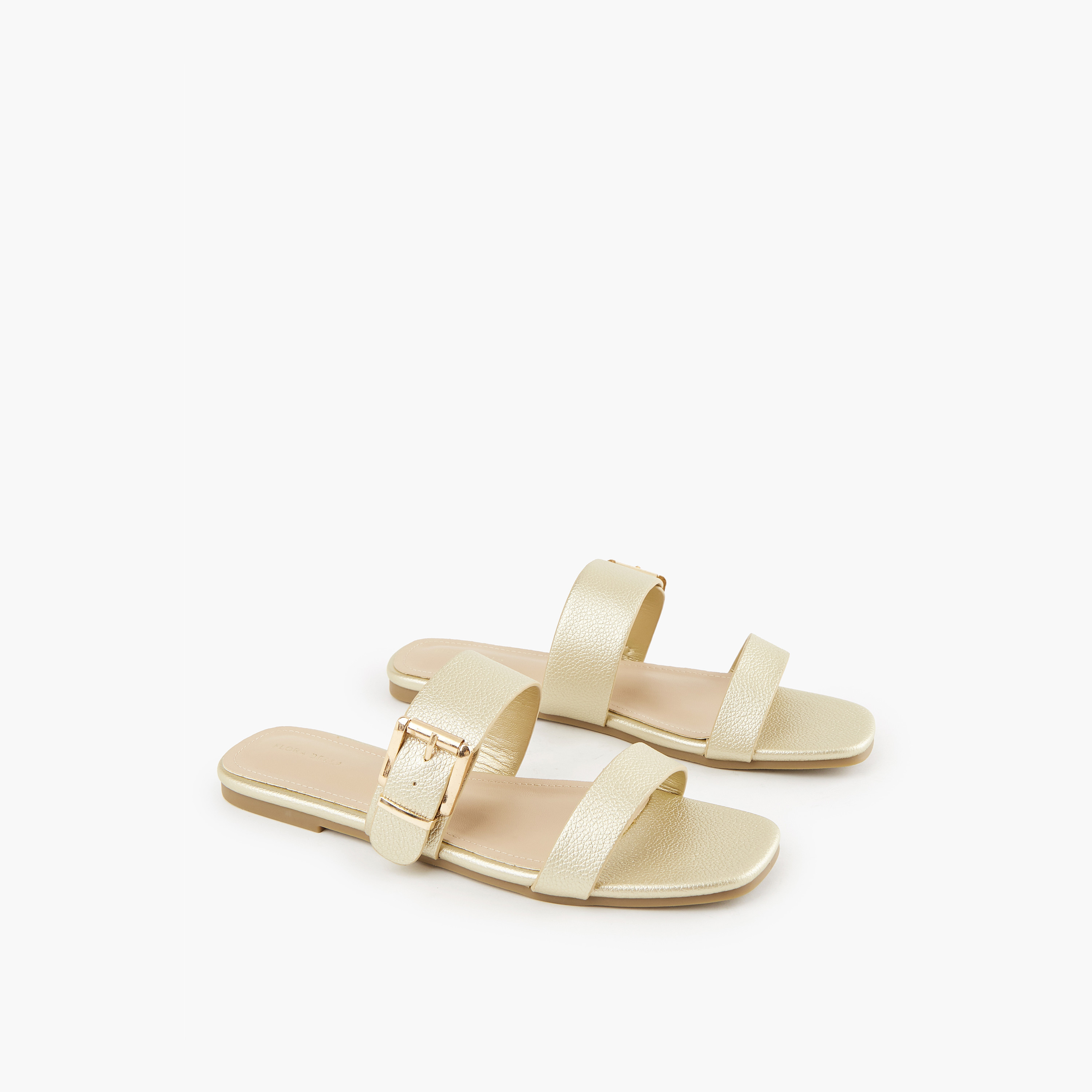Flora Bella Buckle Accent Slip-On Flat Sandals-women-shoes-flats-sandals-image-1