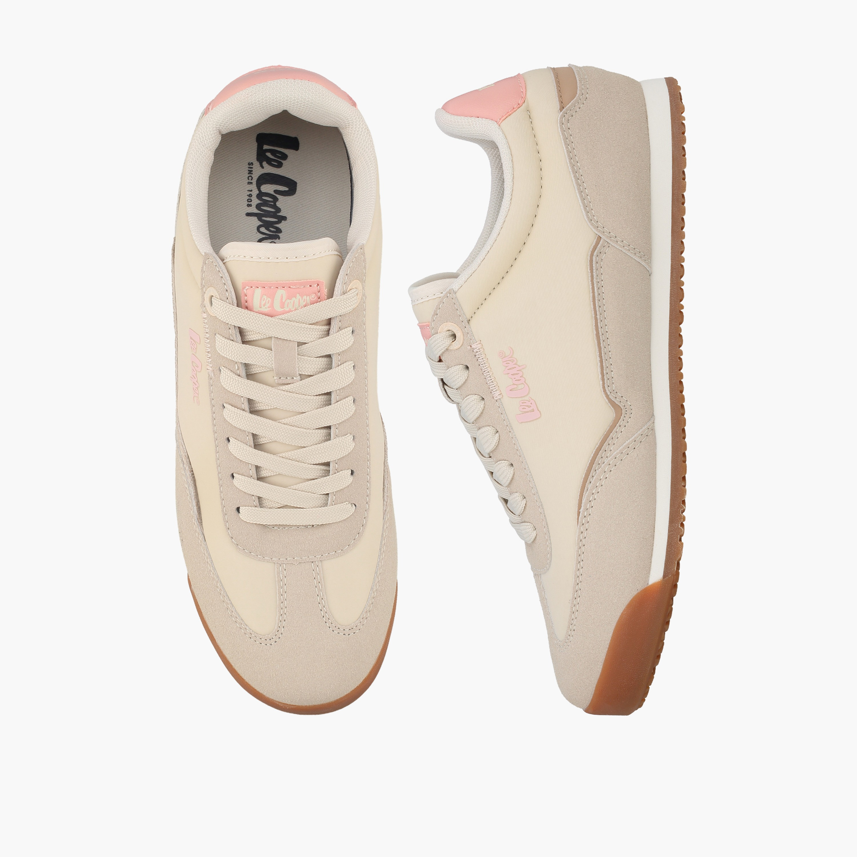 حذاء سنيكرز كاحل برباط وطبعات شعار للنساء من لي كوبر-women-shoes-sneakers-image-1