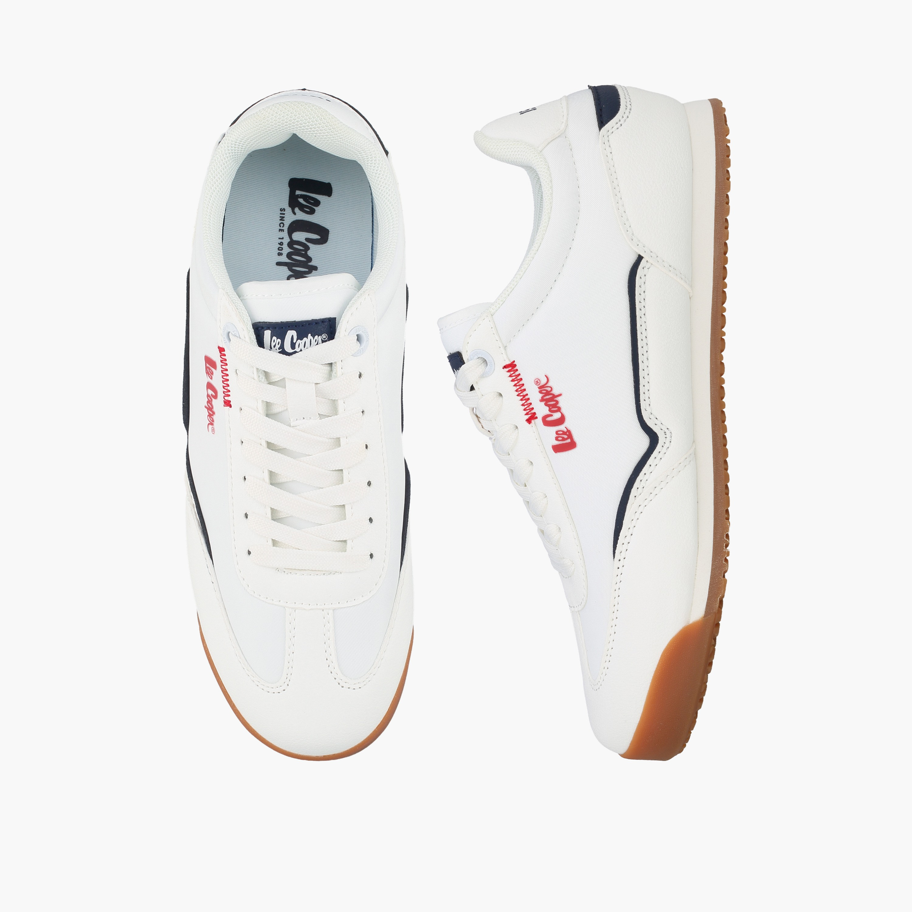 حذاء سنيكرز كاحل برباط وطبعات شعار للنساء من لي كوبر-women-shoes-sneakers-image-1