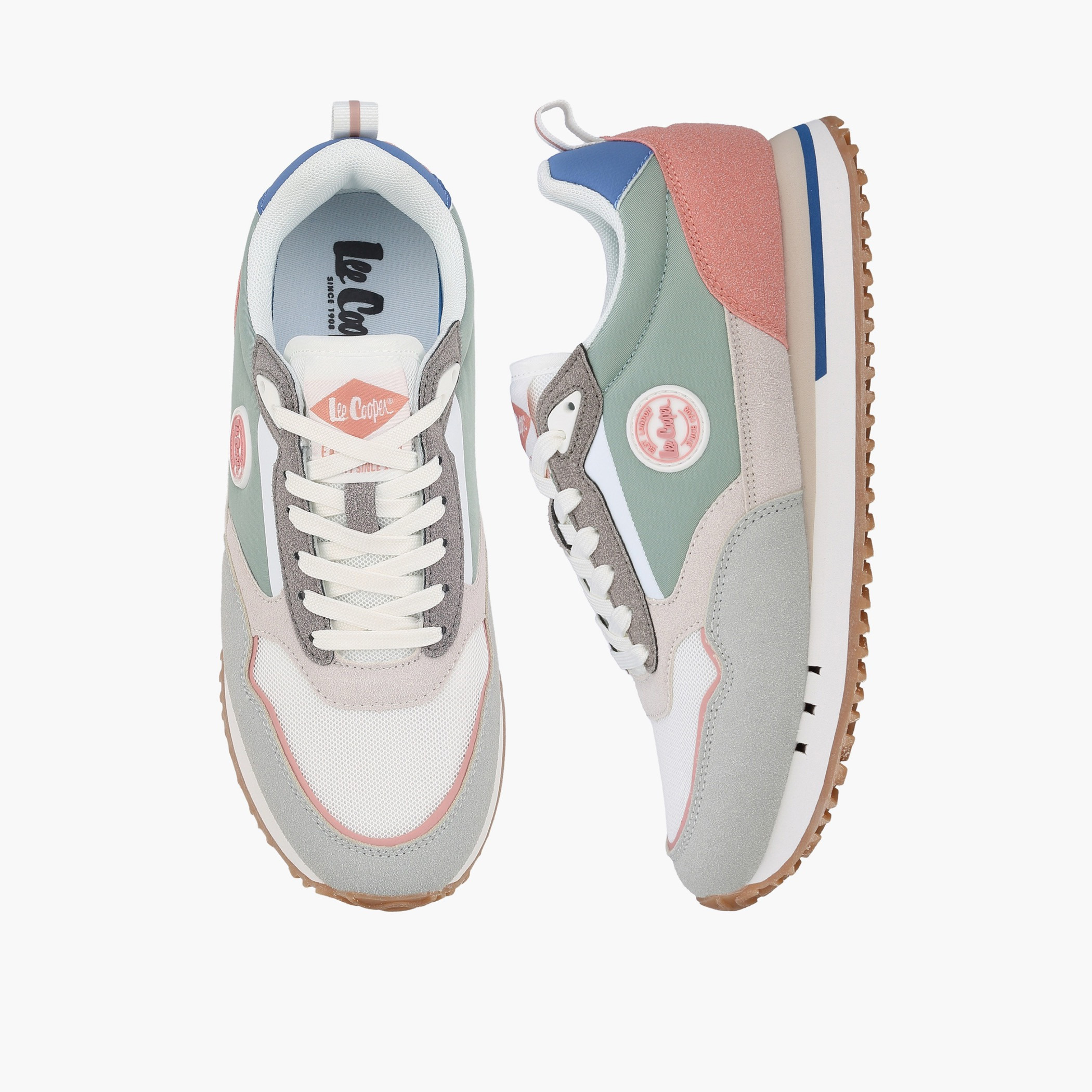 Lee Cooper Women Logo Detail Lace-Up Ankle Sneakers-women-shoes-sneakers-image-1