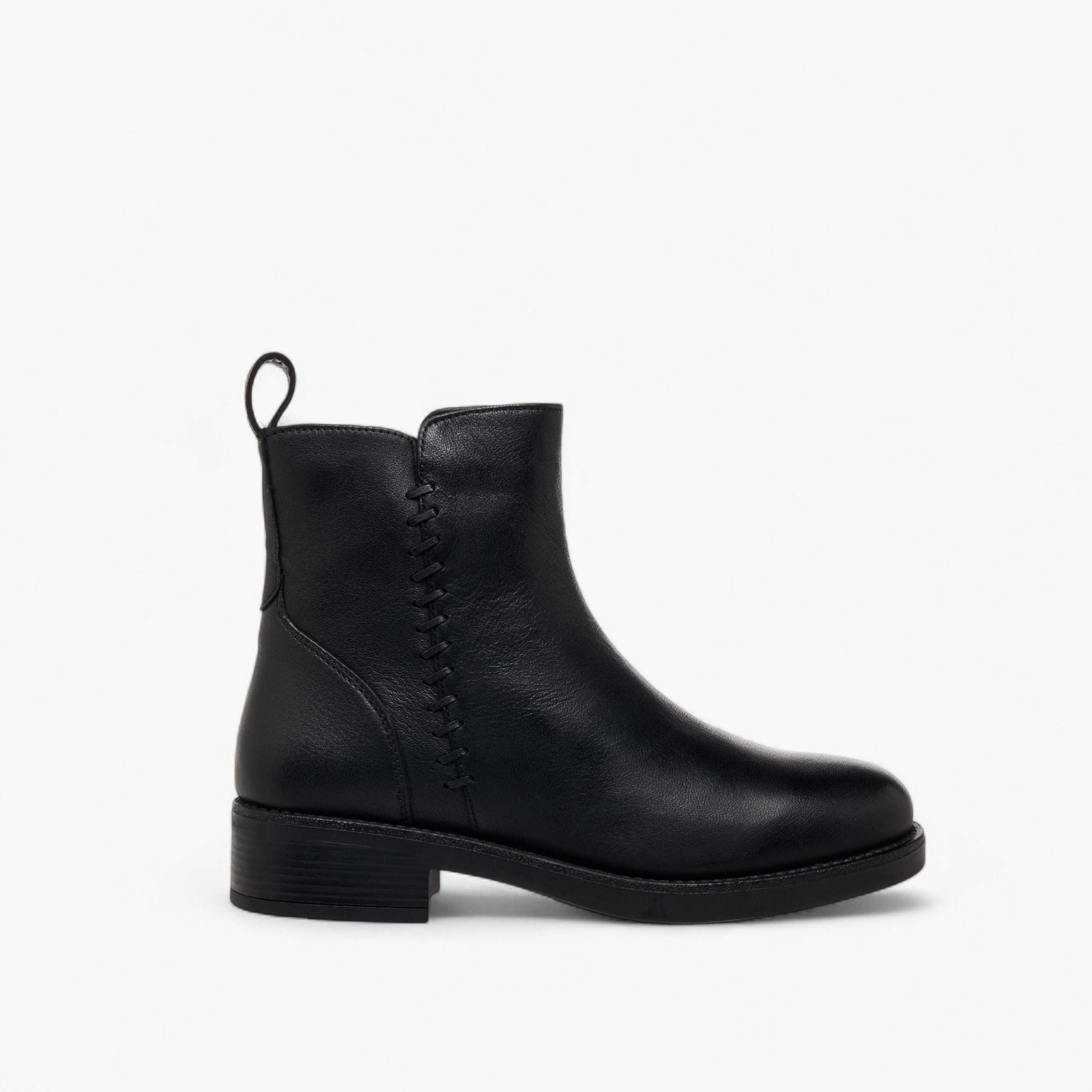 Paprika Women Leather Ankle Boots with Block Heel-women-shoes-boots-image-3