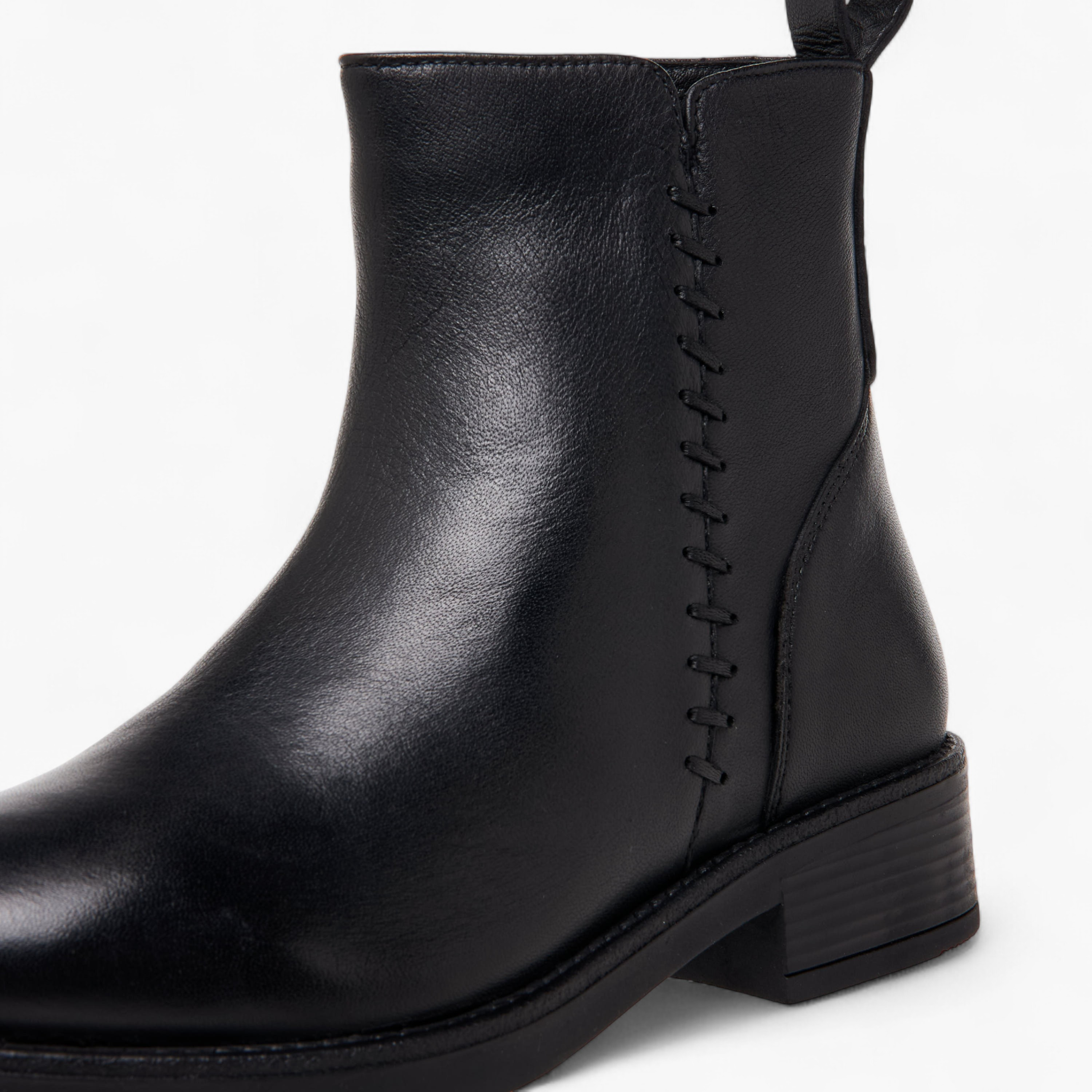 Paprika Women Leather Ankle Boots with Block Heel-women-shoes-boots-image-4