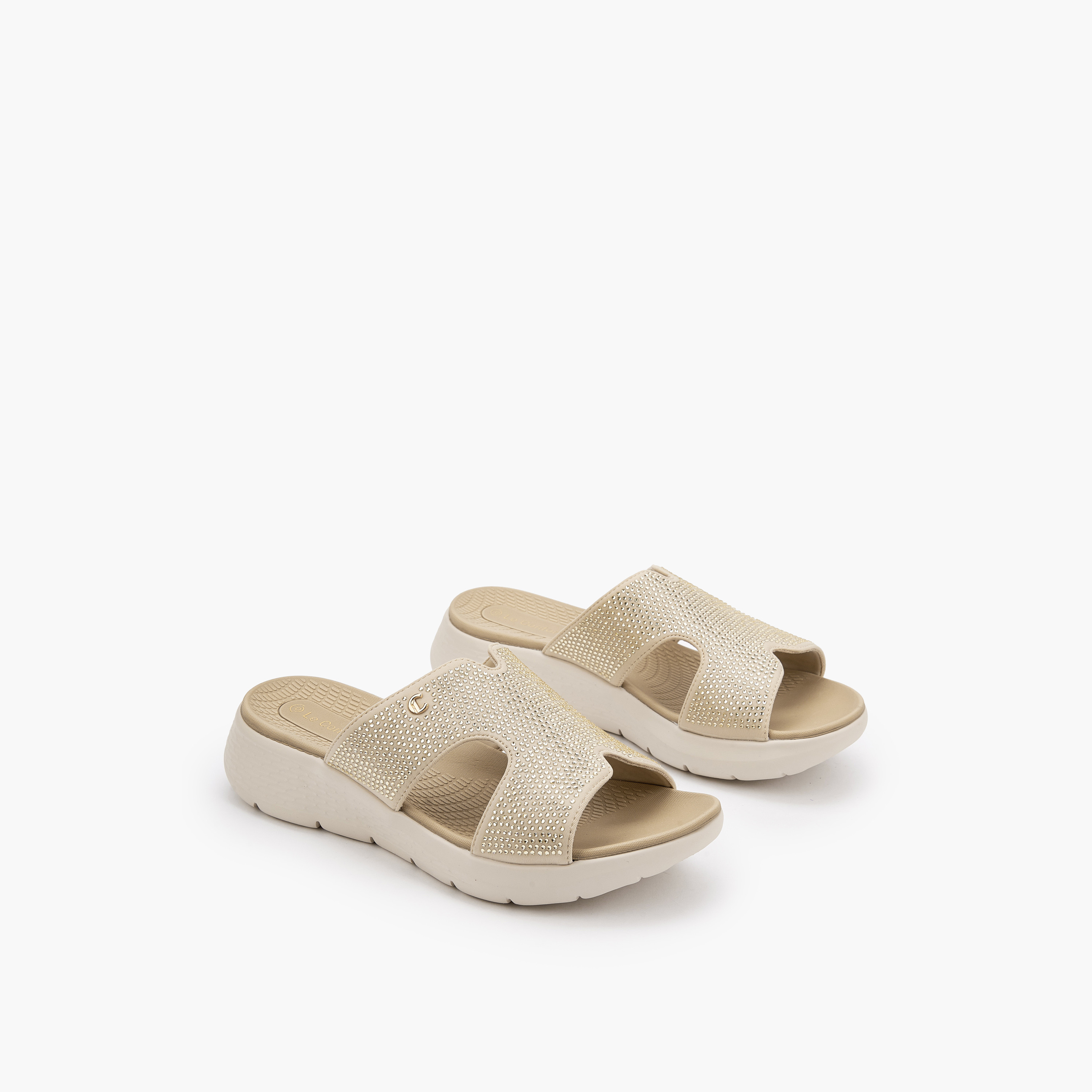 Le Confort Women Embellished Slide Sandals-women-shoes-sandals-heeled-image-5