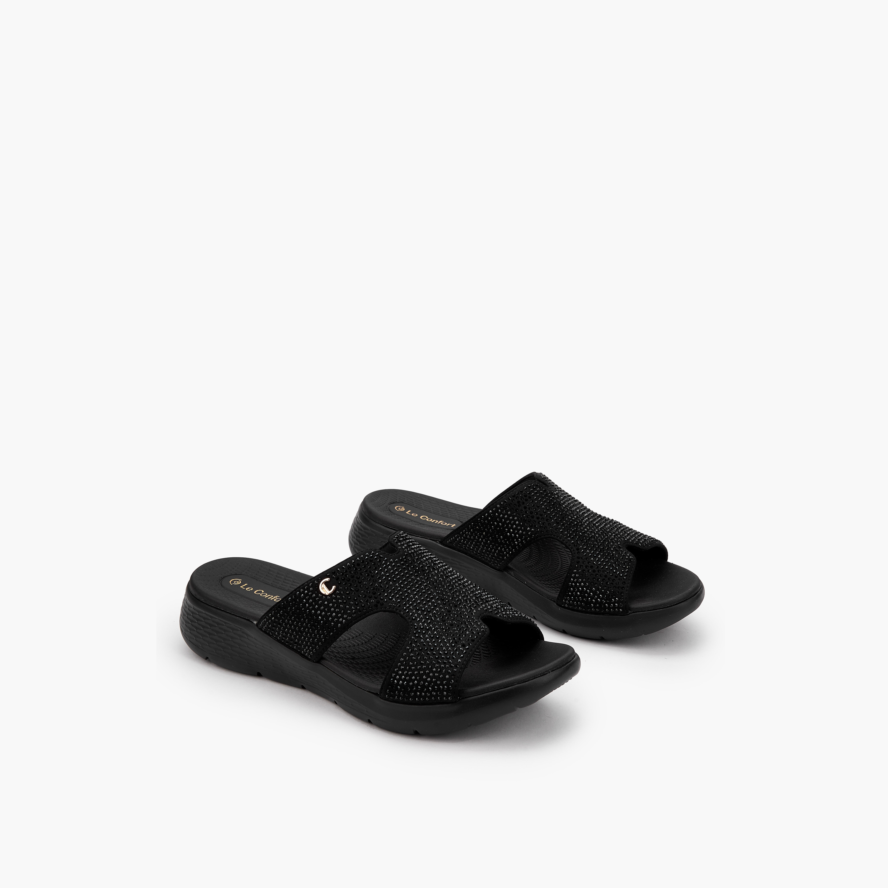شبشب مزين للنساء من لو كونفورت-women-shoes-sandals-heeled-image-1