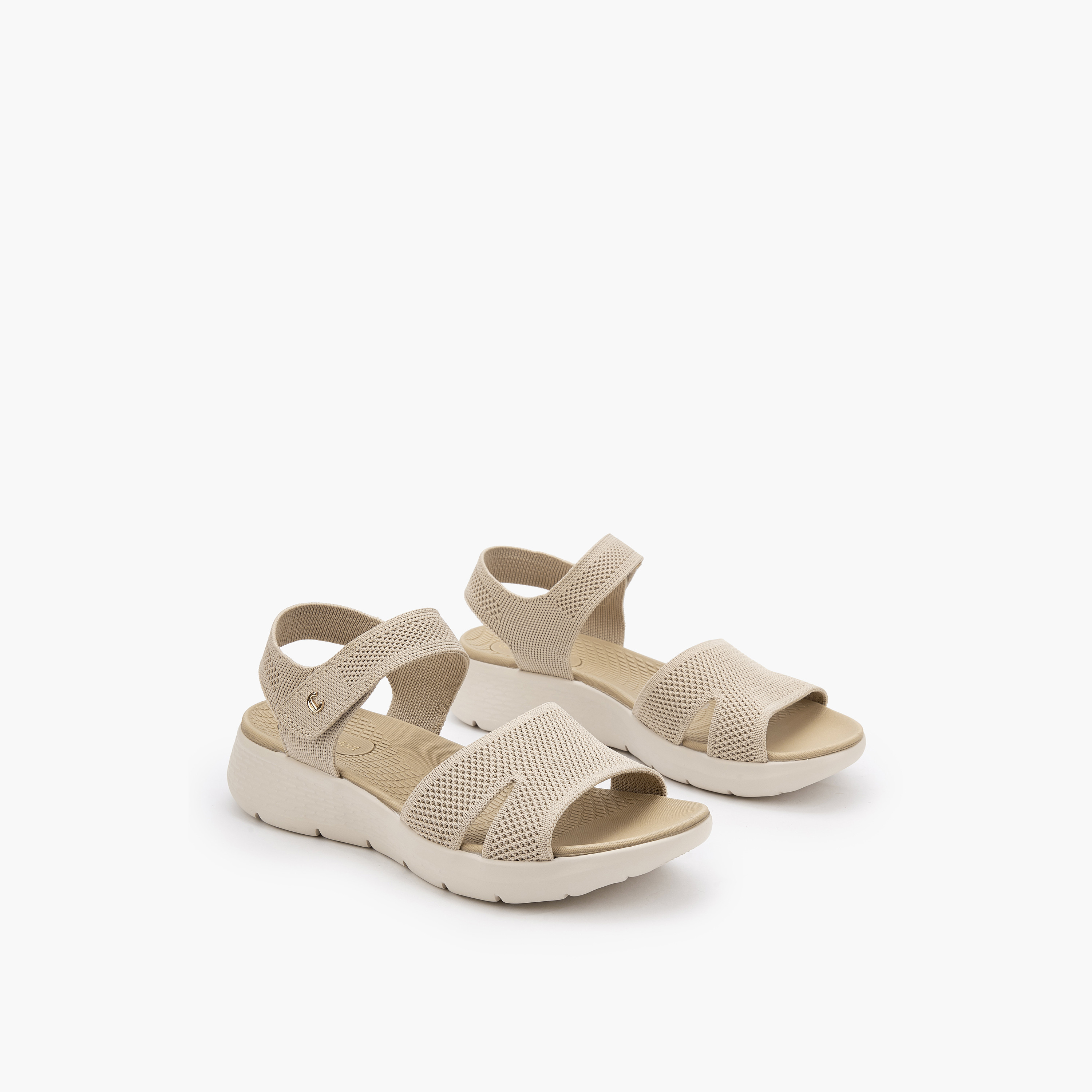 Le Confort Women Hook & Loop Strap Sandals-women-shoes-sandals-heeled-image-1