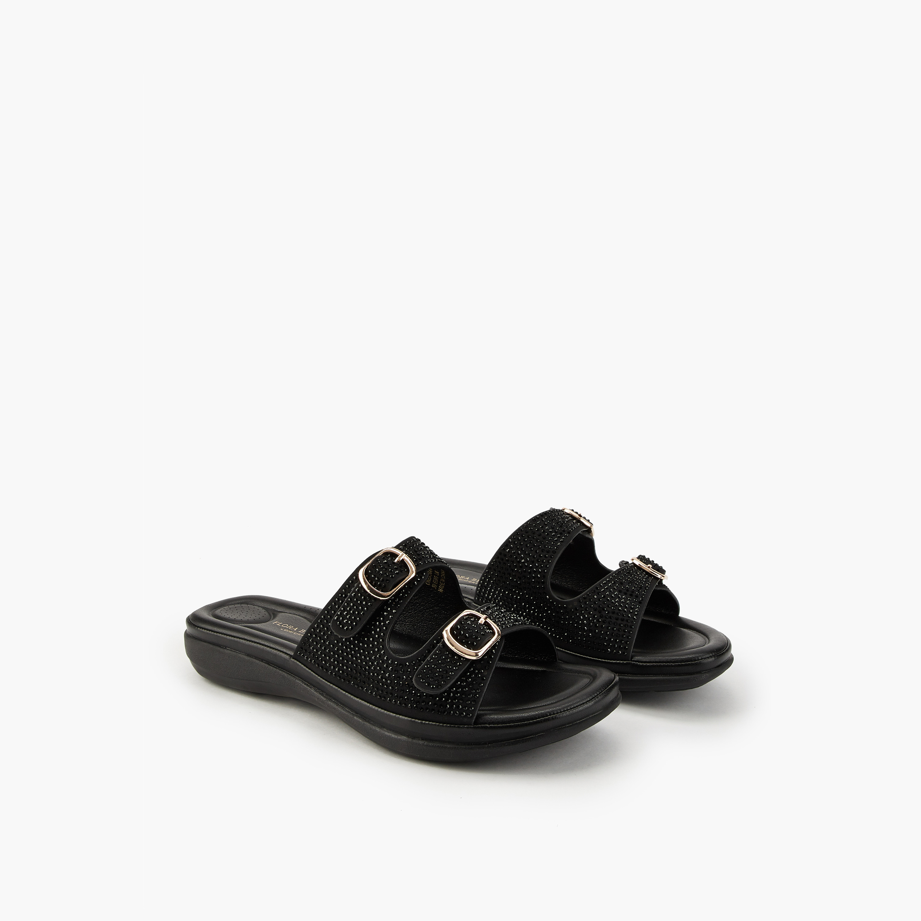 صندل سهل الارتداء مزين بتفاصيل إبزيم من فلورا بيلا-women-shoes-flats-sandals-image-5