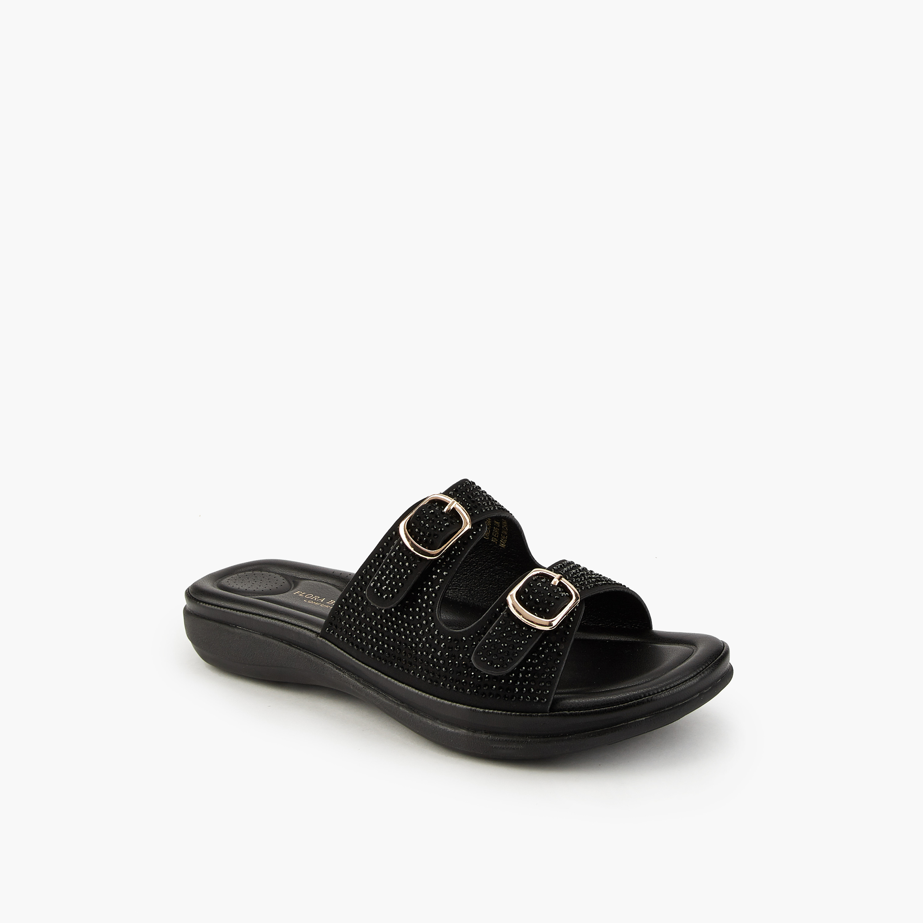 صندل سهل الارتداء مزين بتفاصيل إبزيم من فلورا بيلا-women-shoes-flats-sandals-image-3