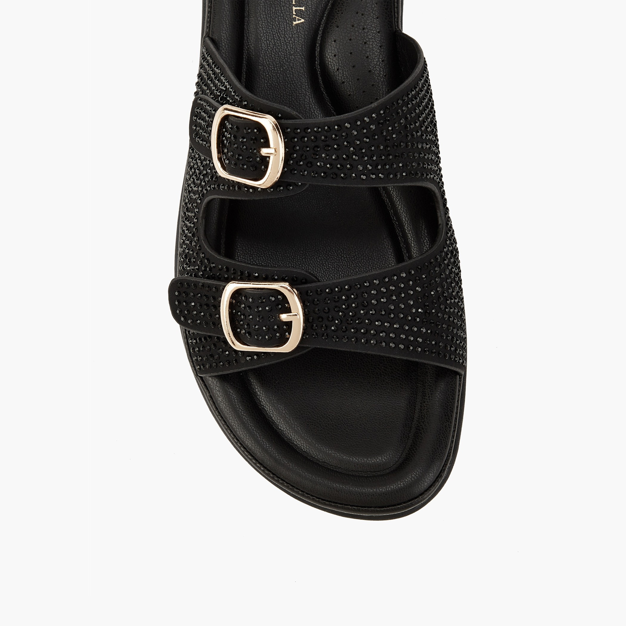 صندل سهل الارتداء مزين بتفاصيل إبزيم من فلورا بيلا-women-shoes-flats-sandals-image-2