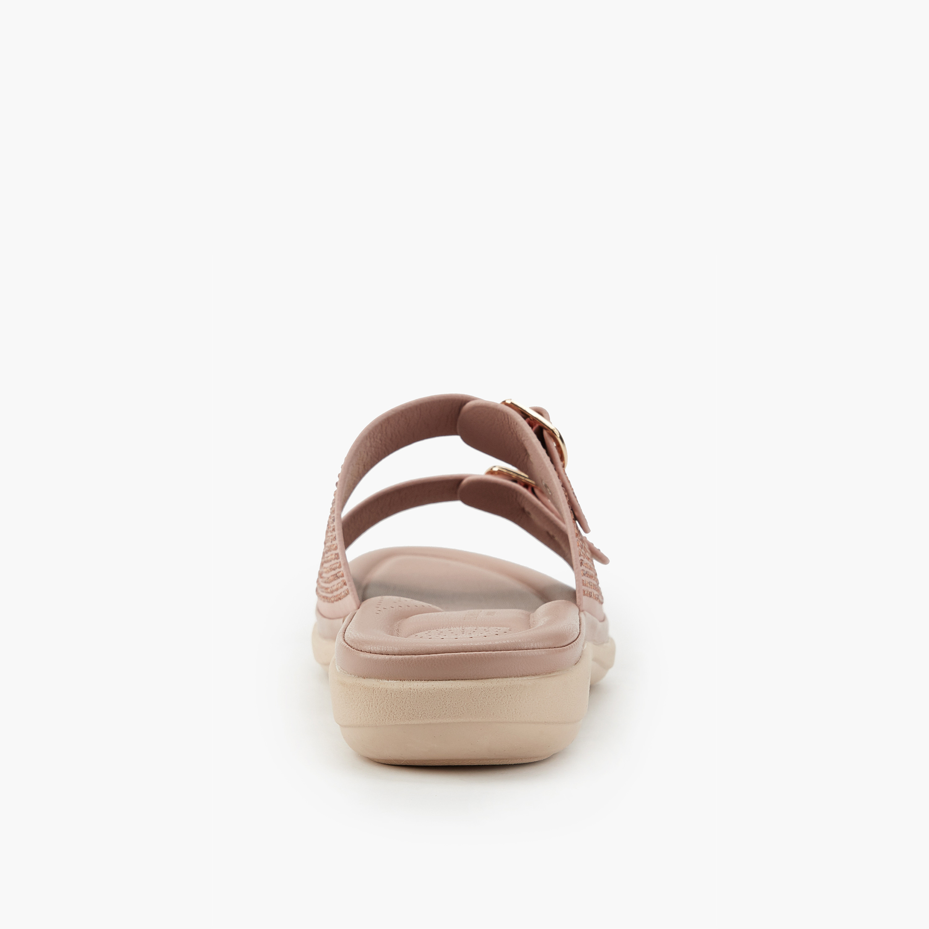 Flora Bella Embellished Buckle Detail Slip-On Sandals-women-shoes-flats-sandals-image-5