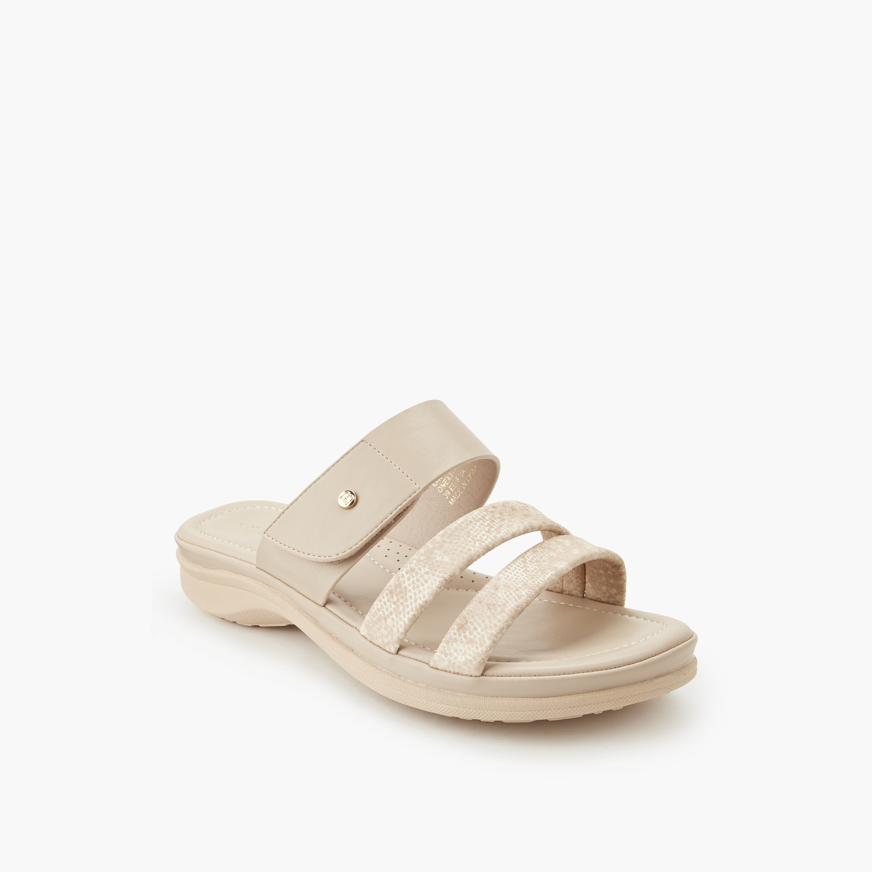 Flora Bella Women Textured Slip-On Sandals-women-shoes-flats-sandals-image-3