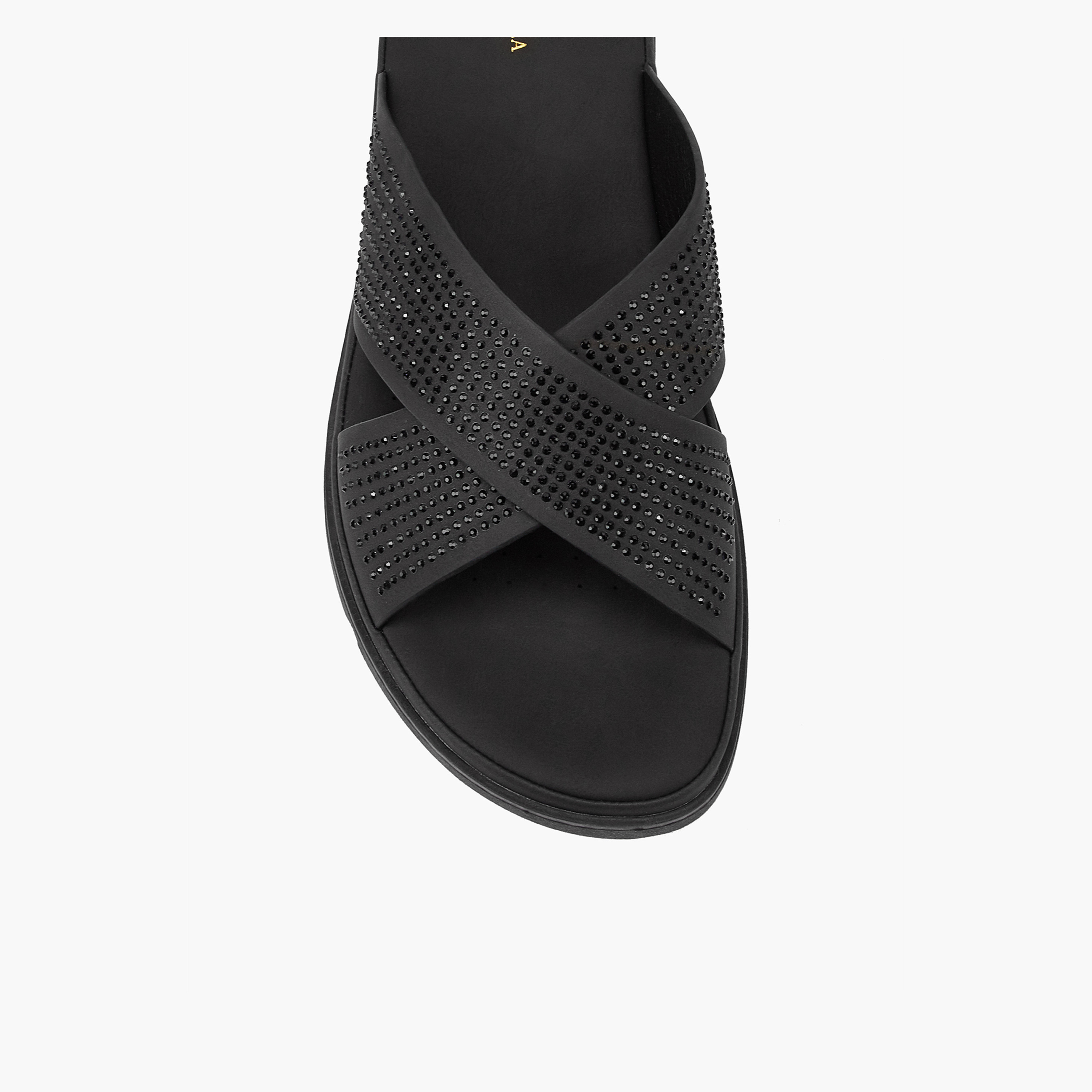 Flora Bella Embellished Slip-On Cross Strap Sandals-women-shoes-flats-sandals-image-4