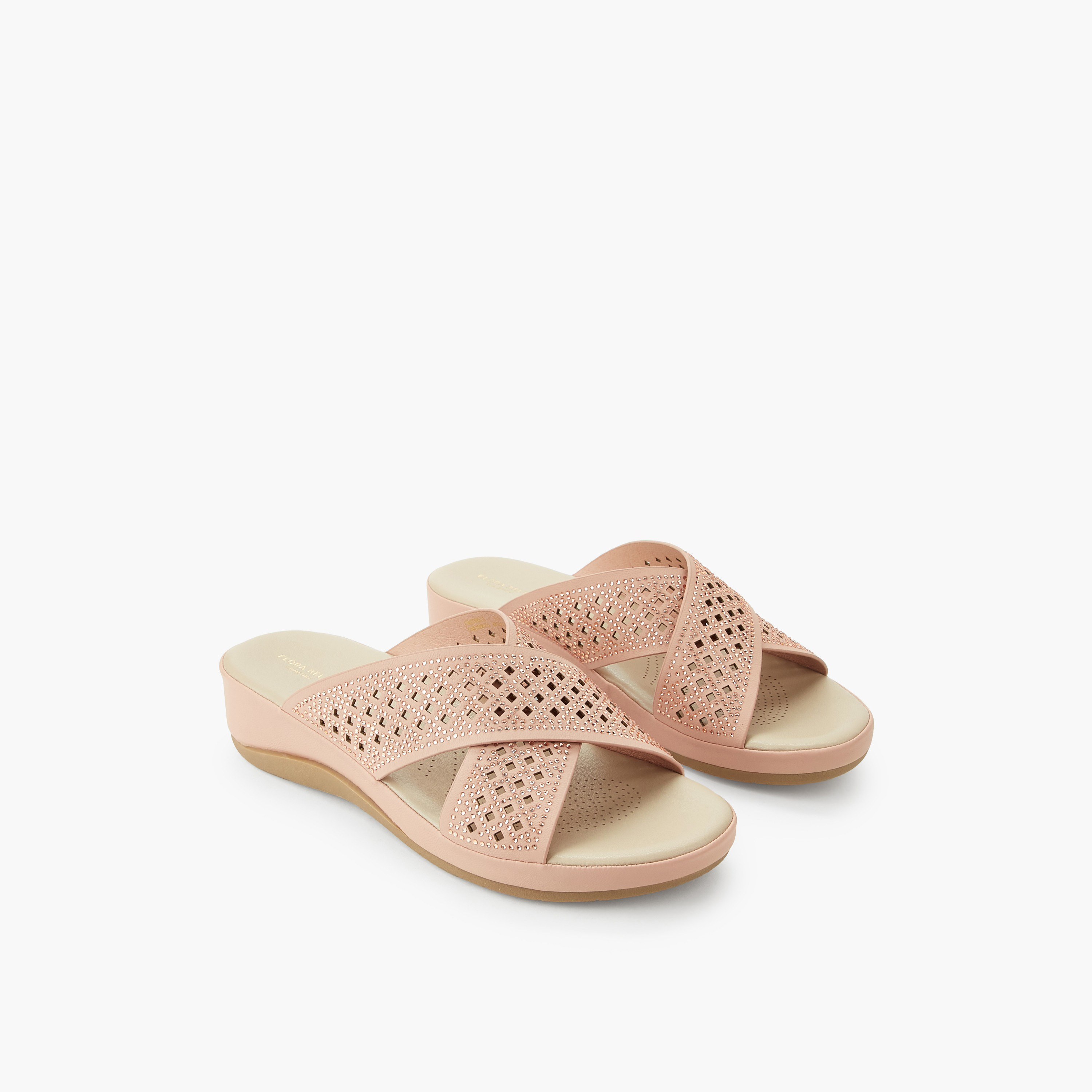Flora Bella Women Flatform Heel Cross Strap Sandals-women-shoes-flats-sandals-image-1
