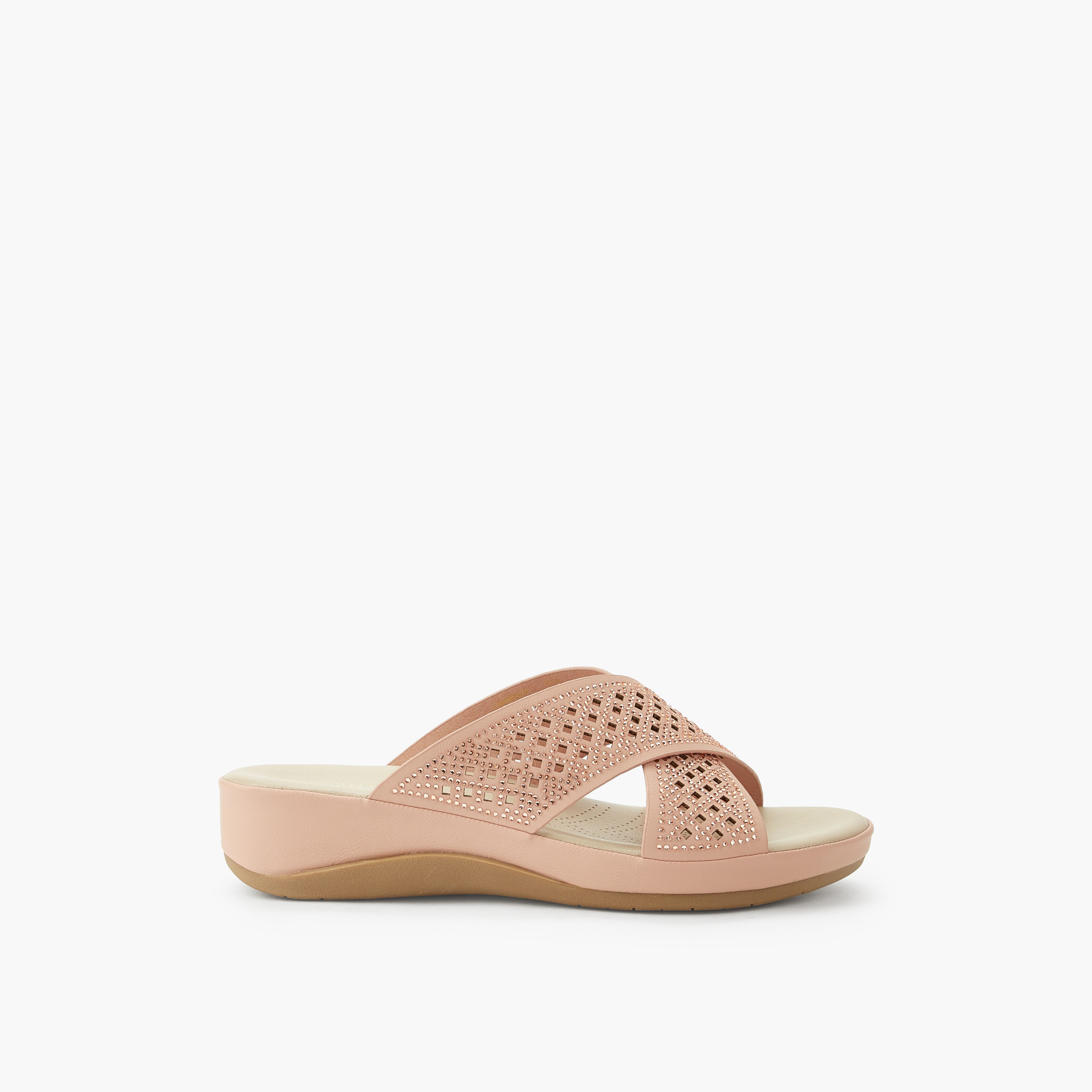 Flora Bella Women Flatform Heel Cross Strap Sandals-women-shoes-flats-sandals-image-3