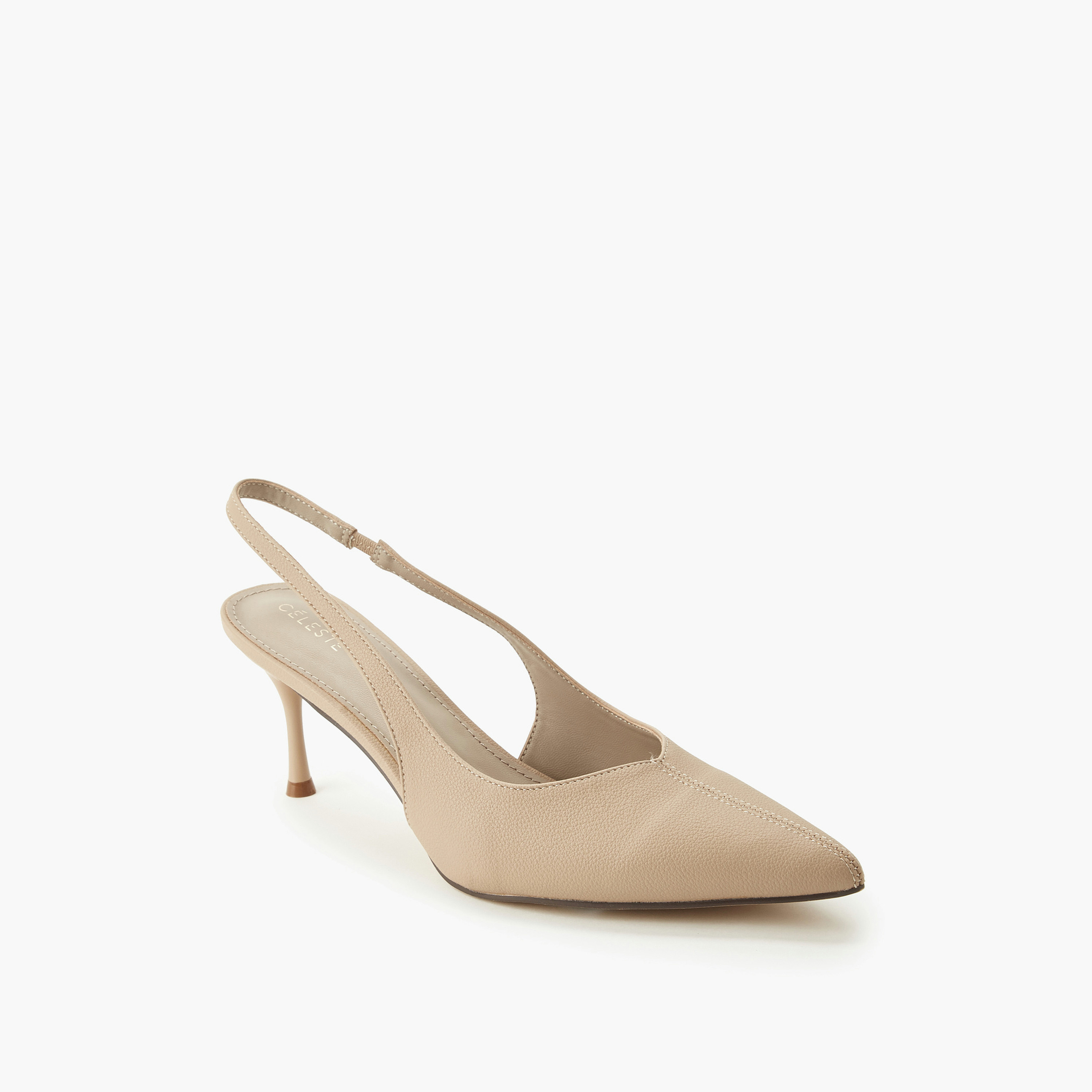 حذاء ميول بكعب ستيليتو وحزام خلفي للنساء من سيليست-women-shoes-sandals-heeled-image-2
