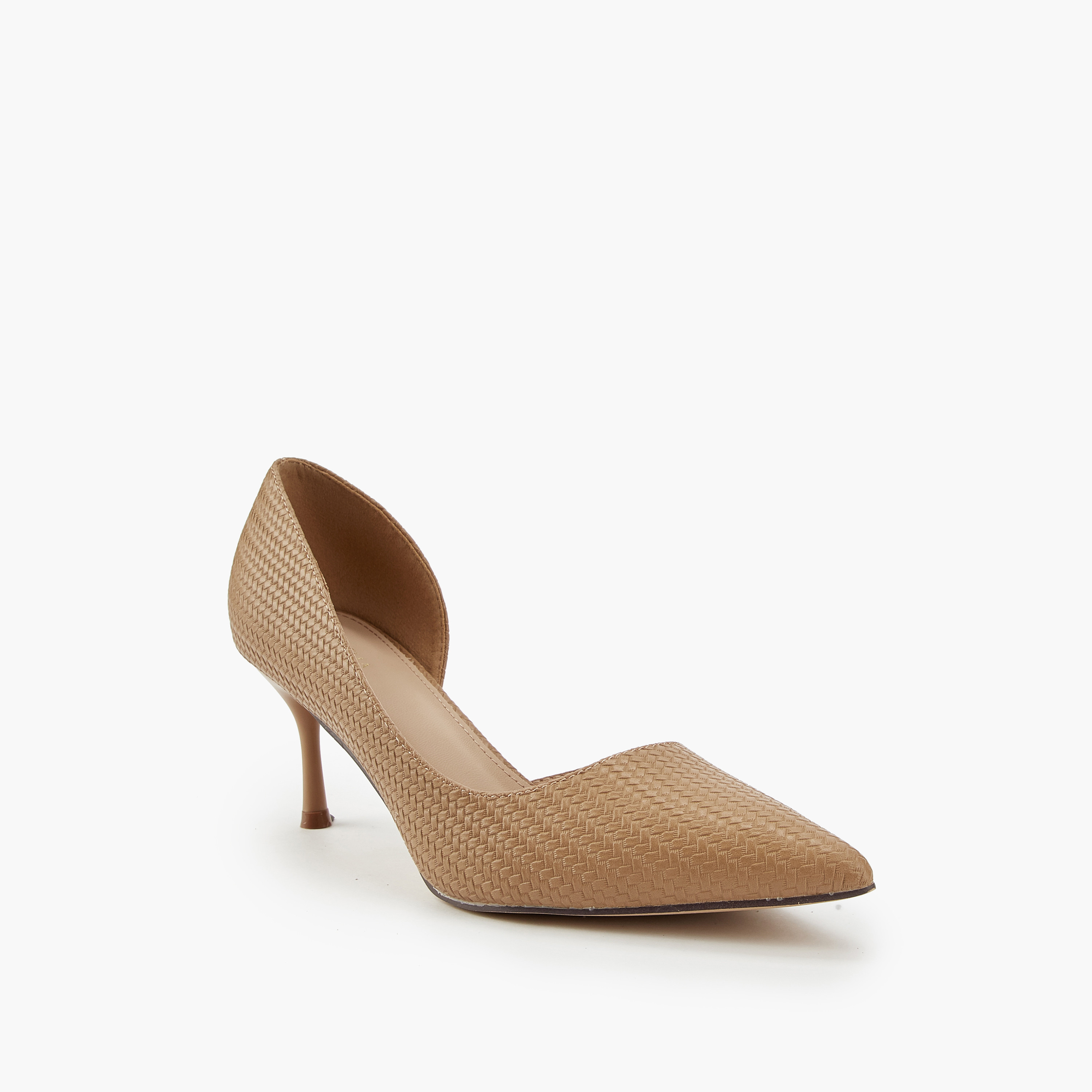 Flora Bella Textured D'Orsay Shoes with Stiletto Heels-women-shoes-heels-image-3