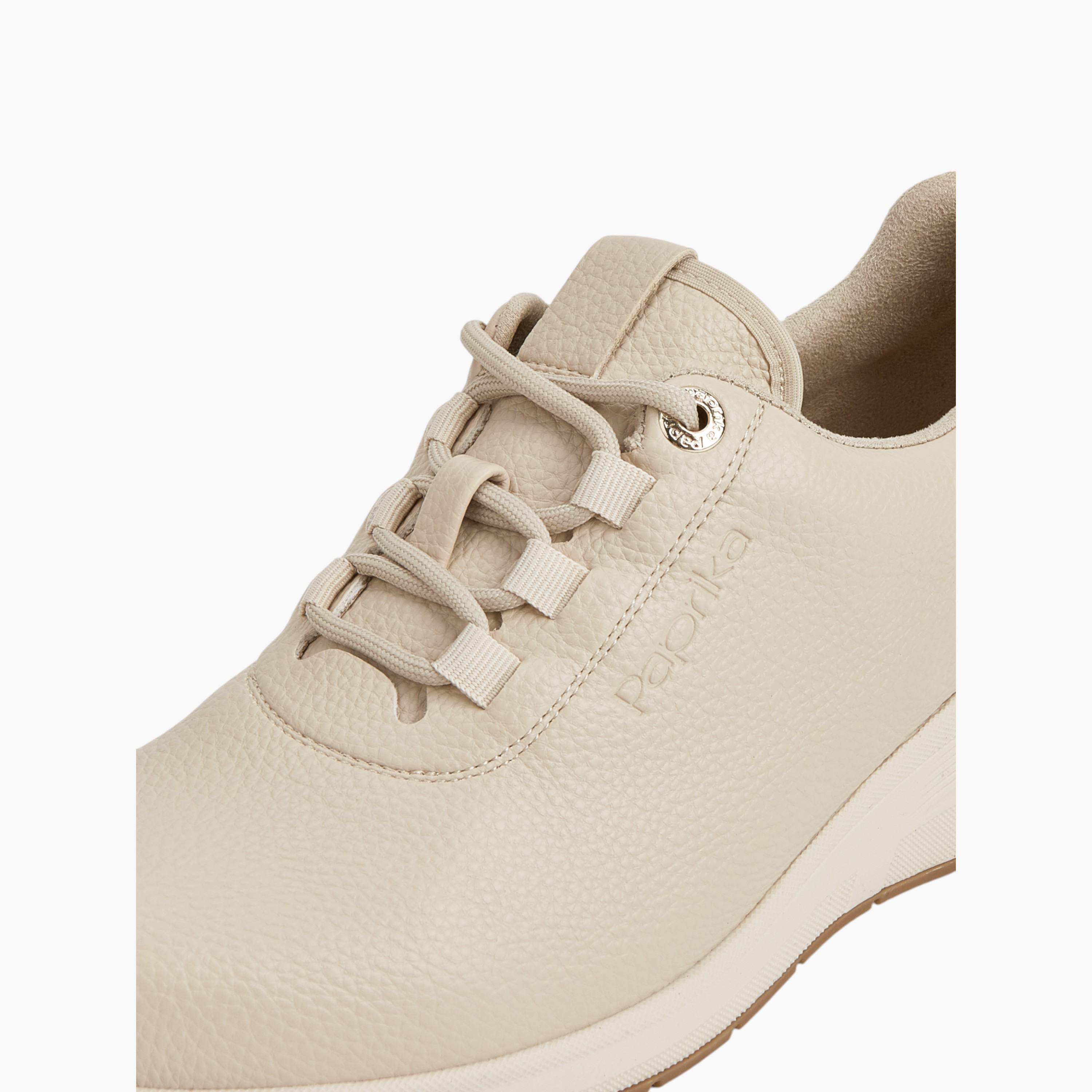 Paprika Textured Lace-Up Sneakers with Wedge Heels-women-shoes-sneakers-image-4