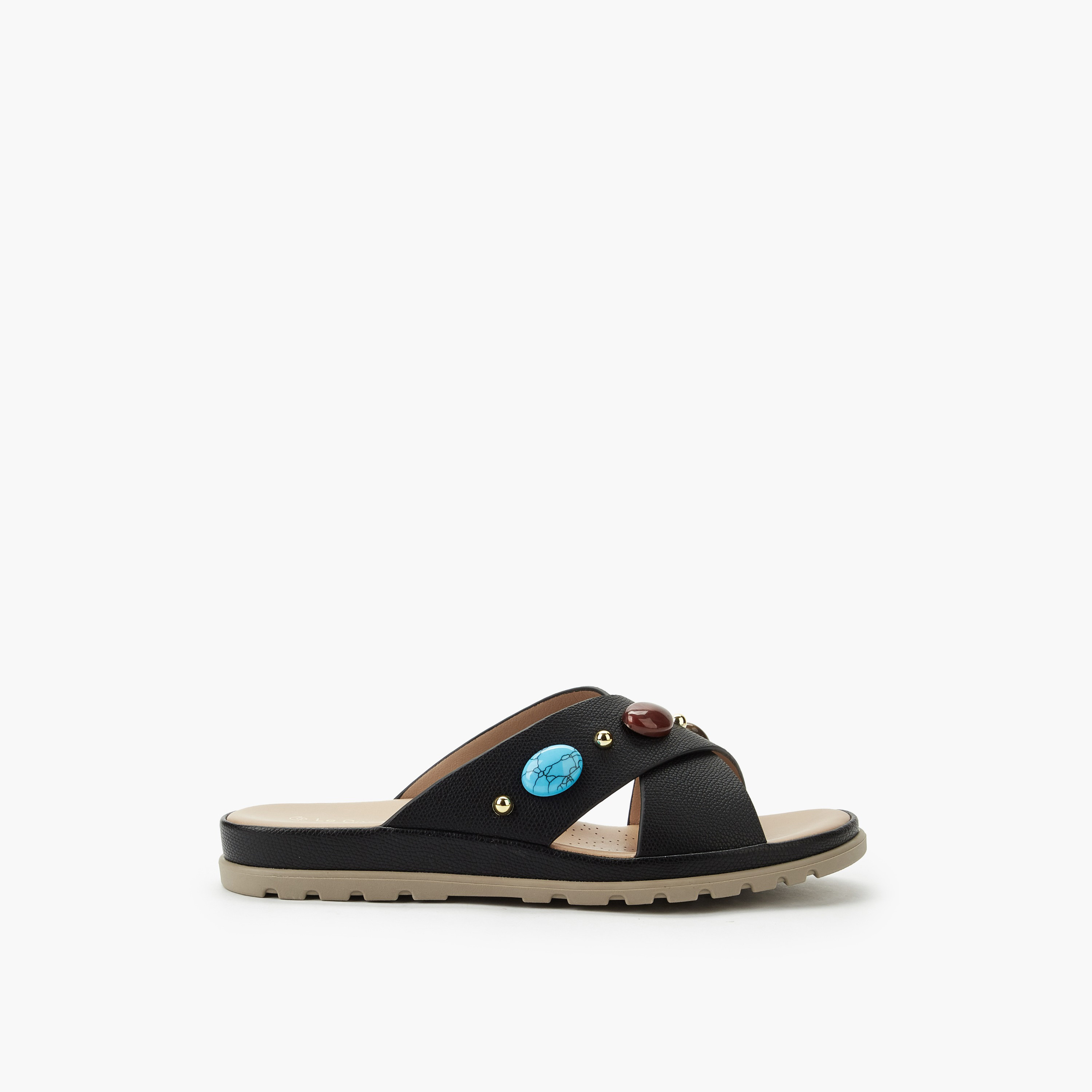 Le Confort Women Slip-On Sandals-women-shoes-flats-sandals-image-3