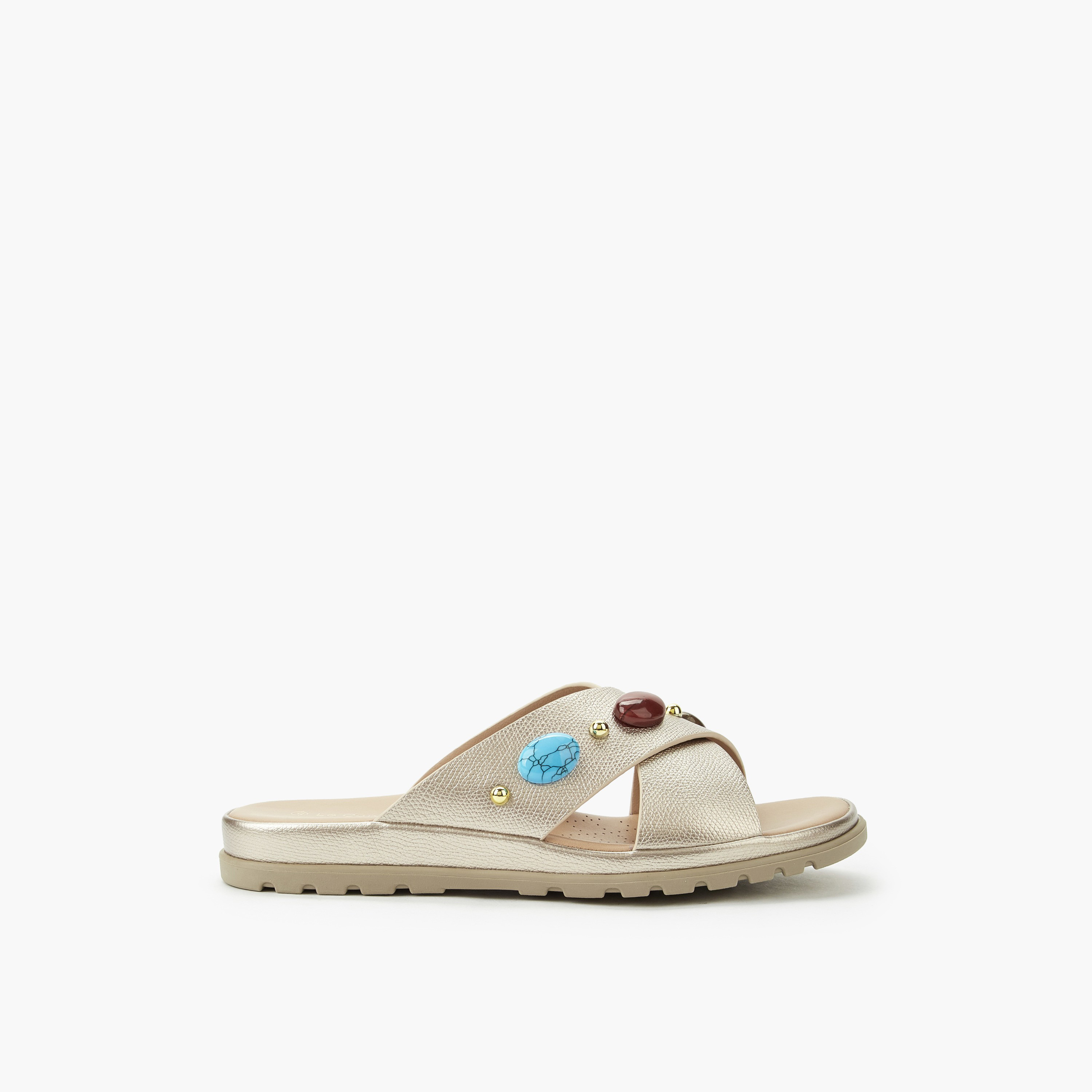 Le Confort Women Slip-On Sandals-women-shoes-flats-sandals-image-3