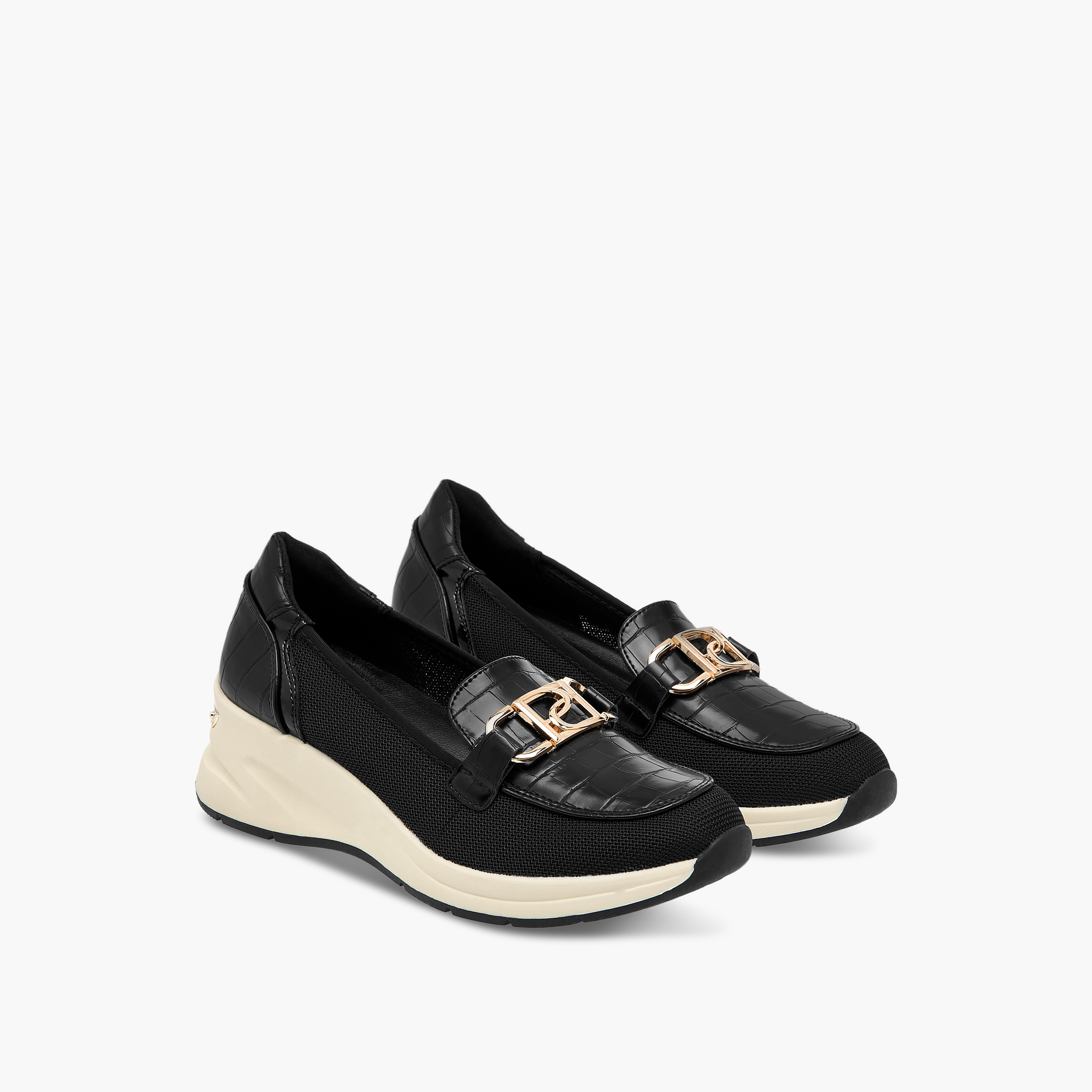 Paprika Panelled Slip-On Comfort Loafers with Metal Accent-women-shoes-loafersandmoccasins-image-6