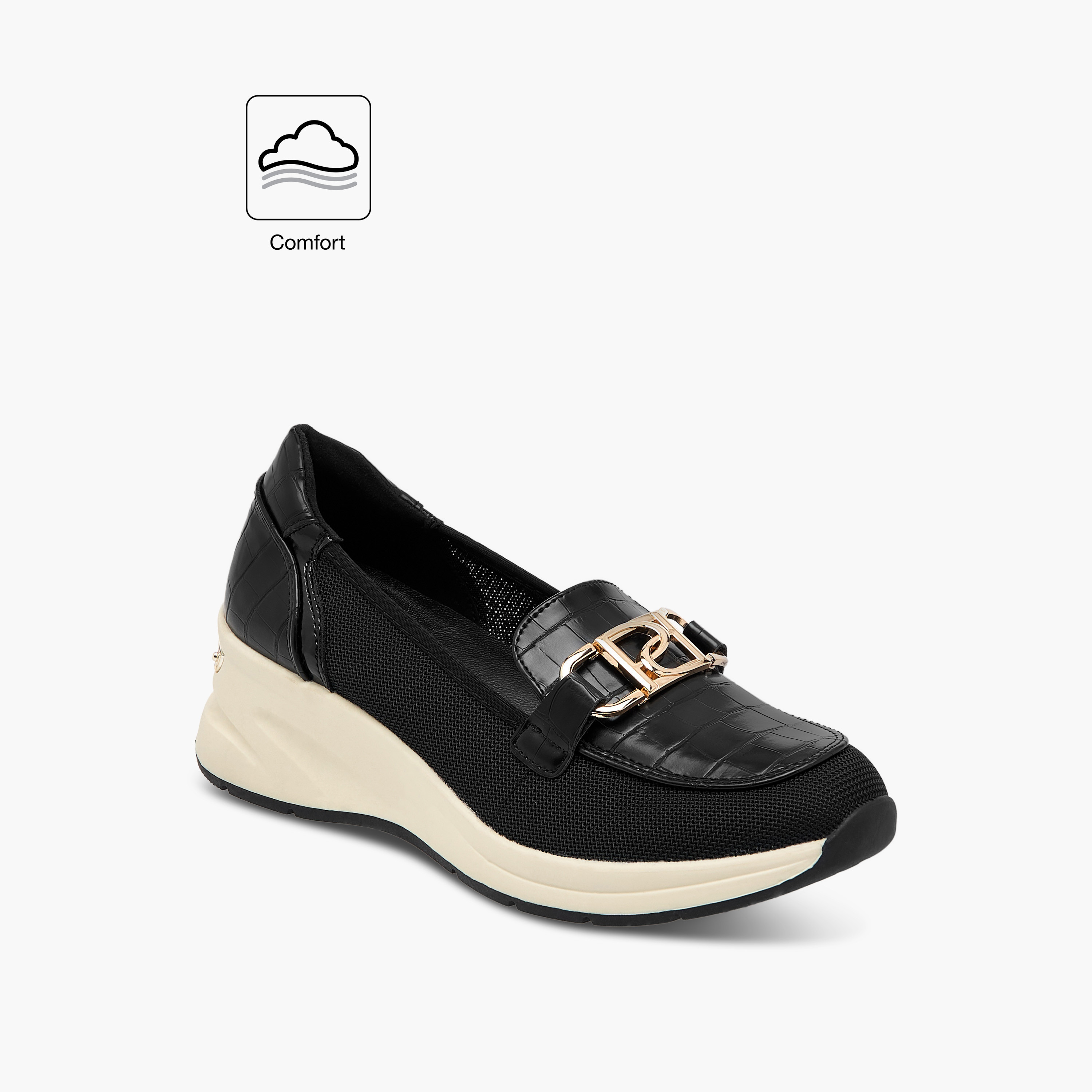 Paprika Panelled Slip-On Comfort Loafers with Metal Accent-women-shoes-loafersandmoccasins-image-7