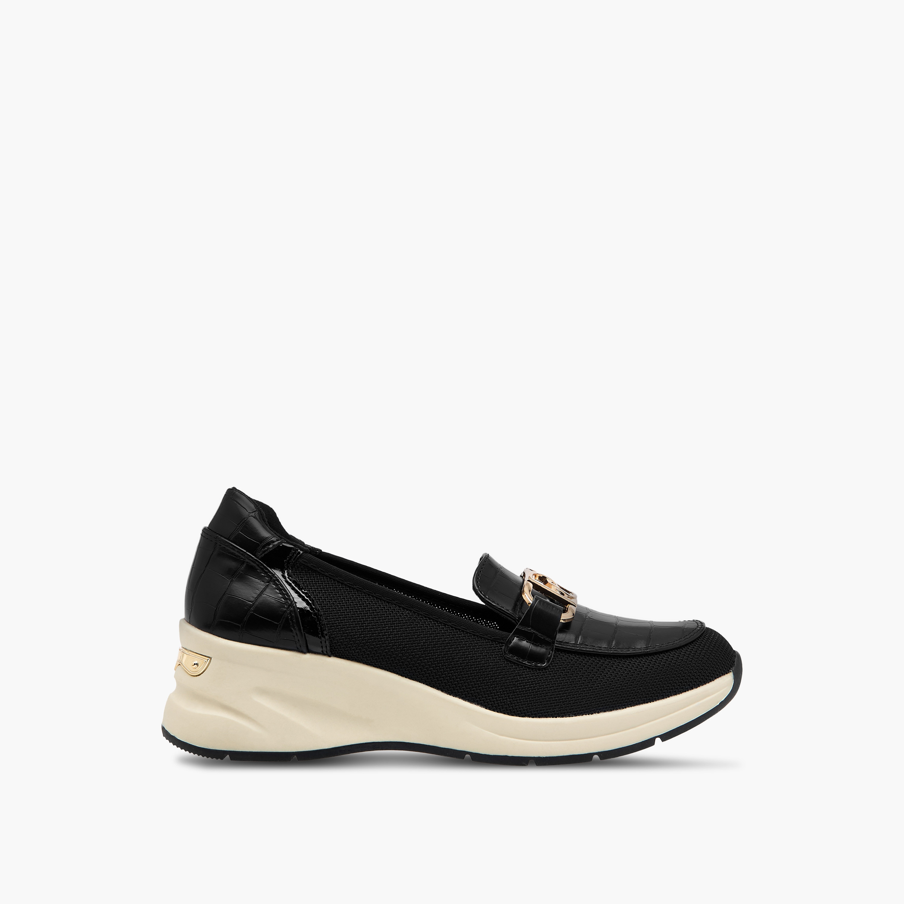 Paprika Panelled Slip-On Comfort Loafers with Metal Accent-women-shoes-loafersandmoccasins-image-8
