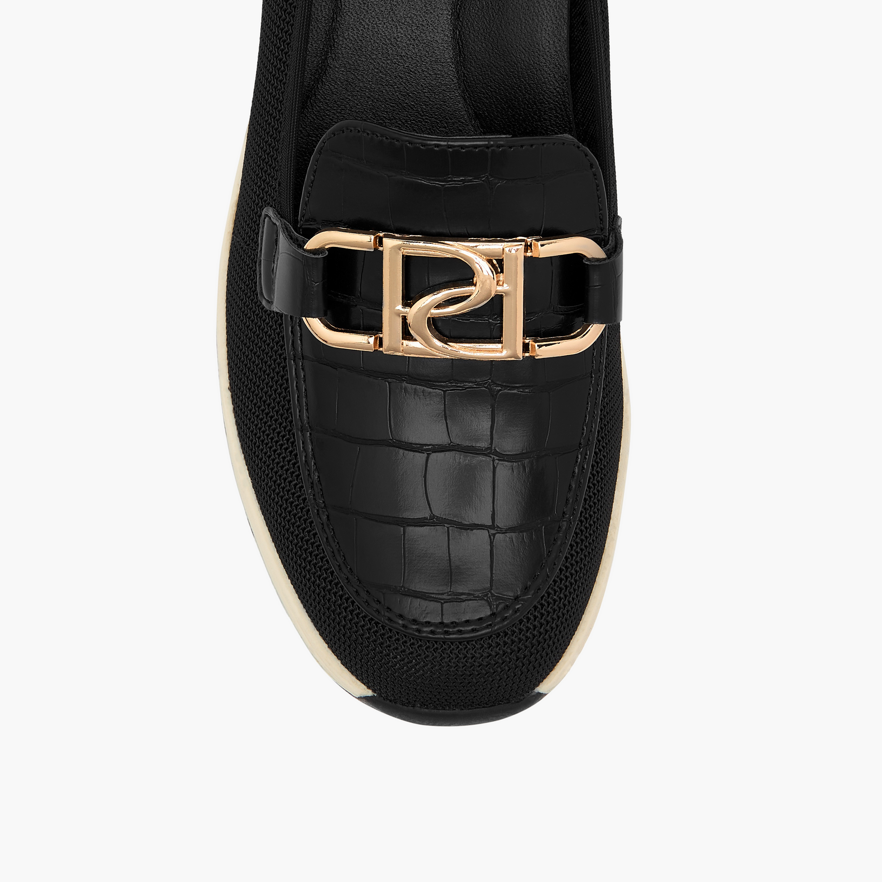 Paprika Panelled Slip-On Comfort Loafers with Metal Accent-women-shoes-loafersandmoccasins-image-9