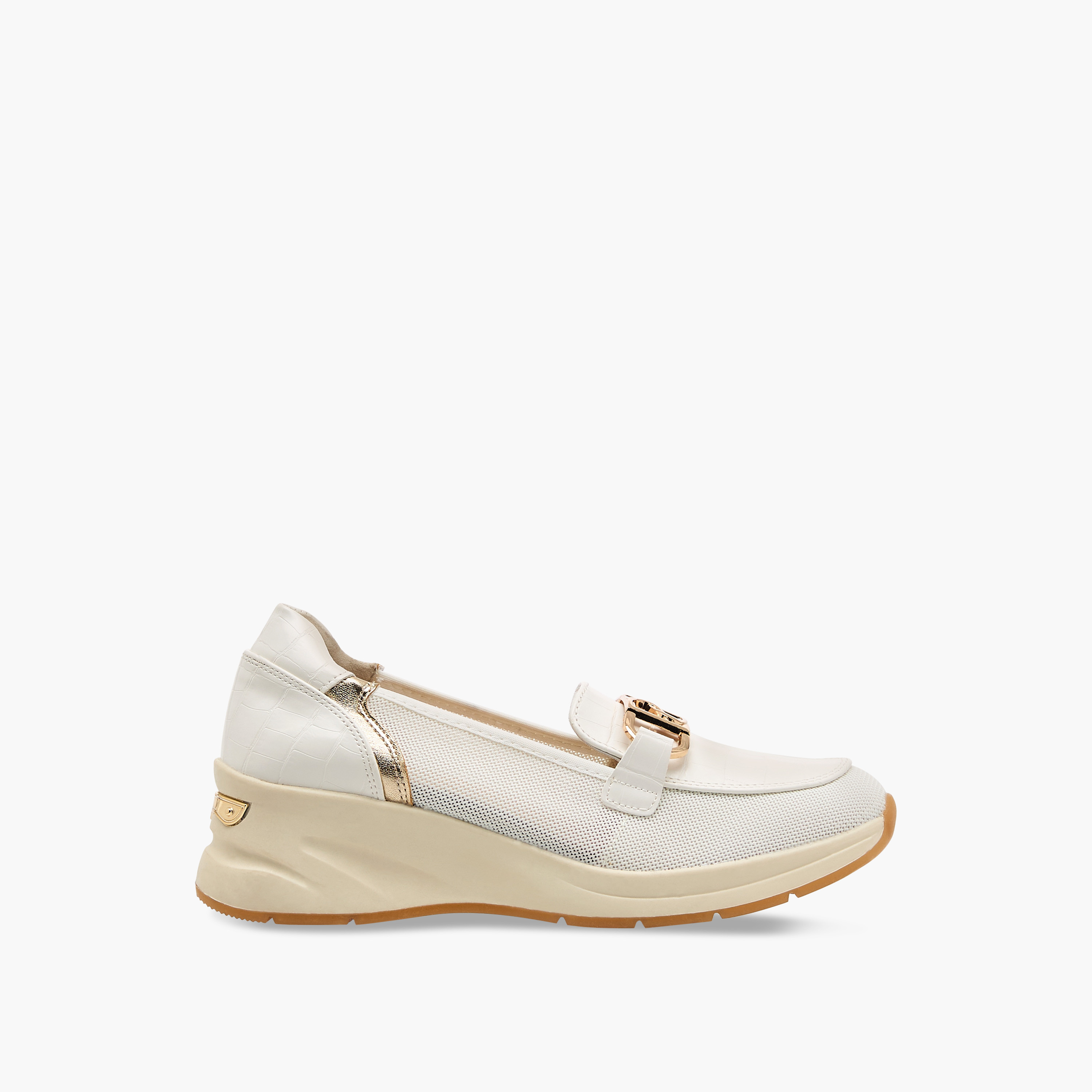 Paprika Panelled Slip-On Comfort Loafers with Metal Accent-women-shoes-loafersandmoccasins-image-3