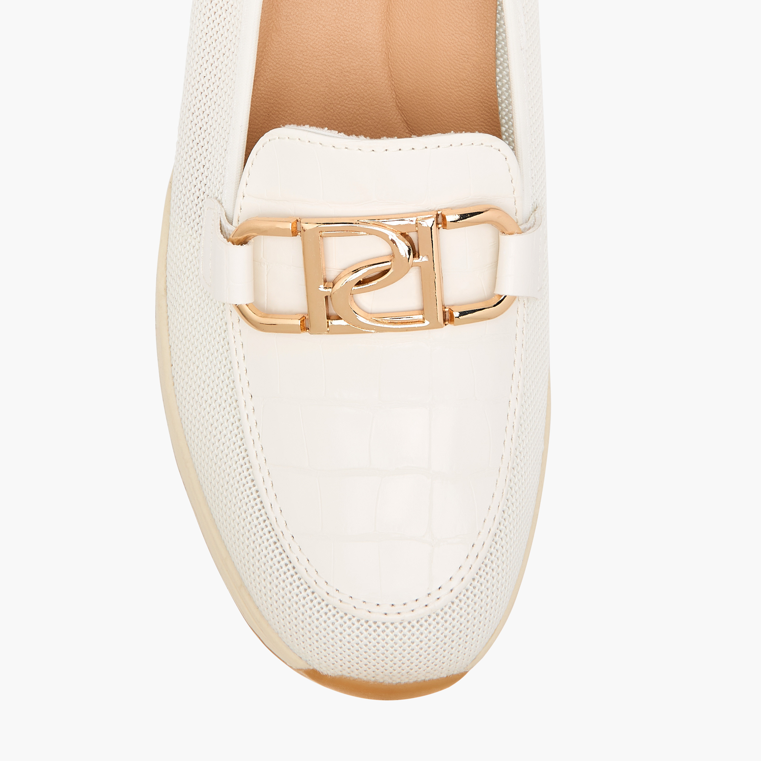 Paprika Panelled Slip-On Comfort Loafers with Metal Accent-women-shoes-loafersandmoccasins-image-4