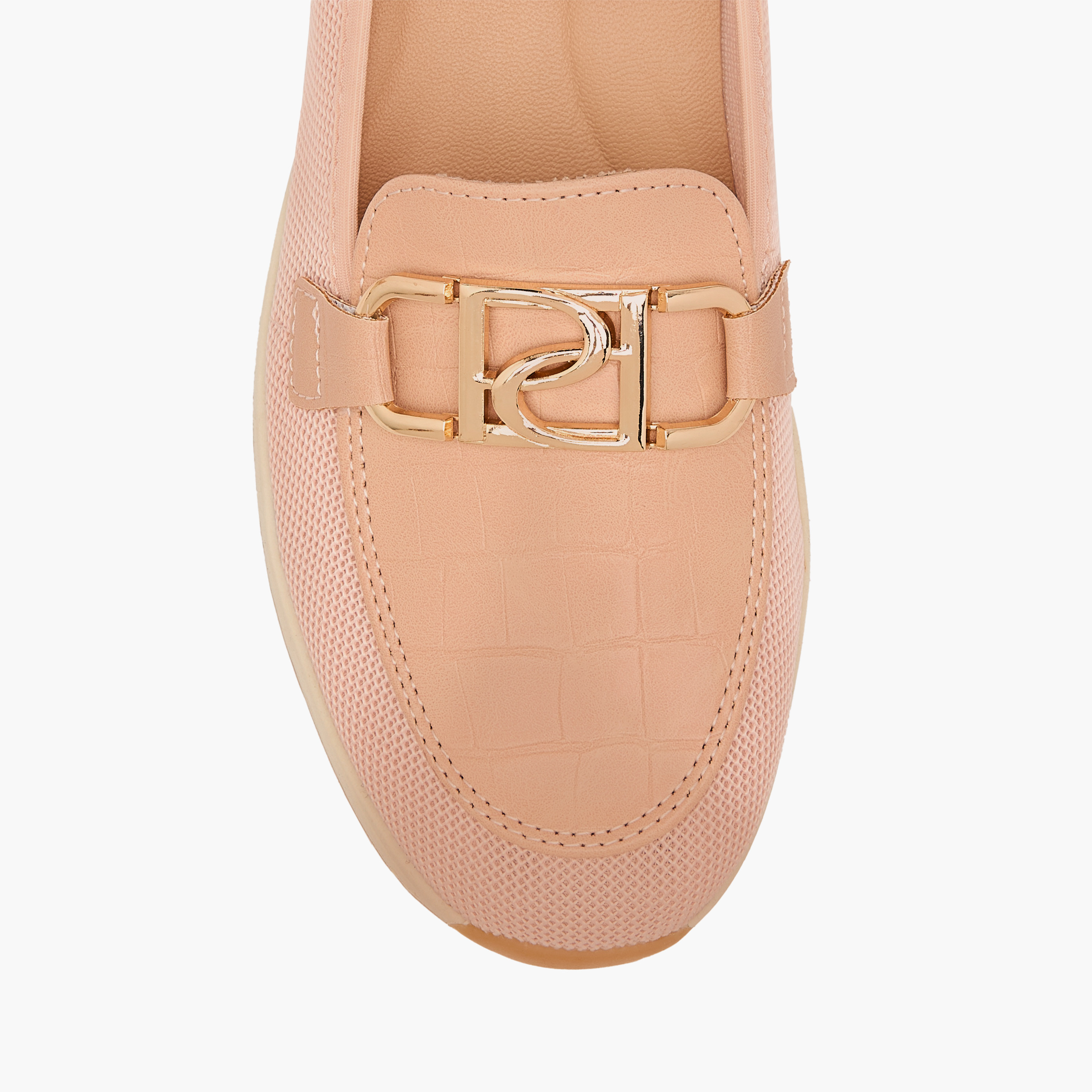 Paprika Panelled Slip-On Comfort Loafers with Metal Accent-women-shoes-loafersandmoccasins-image-14