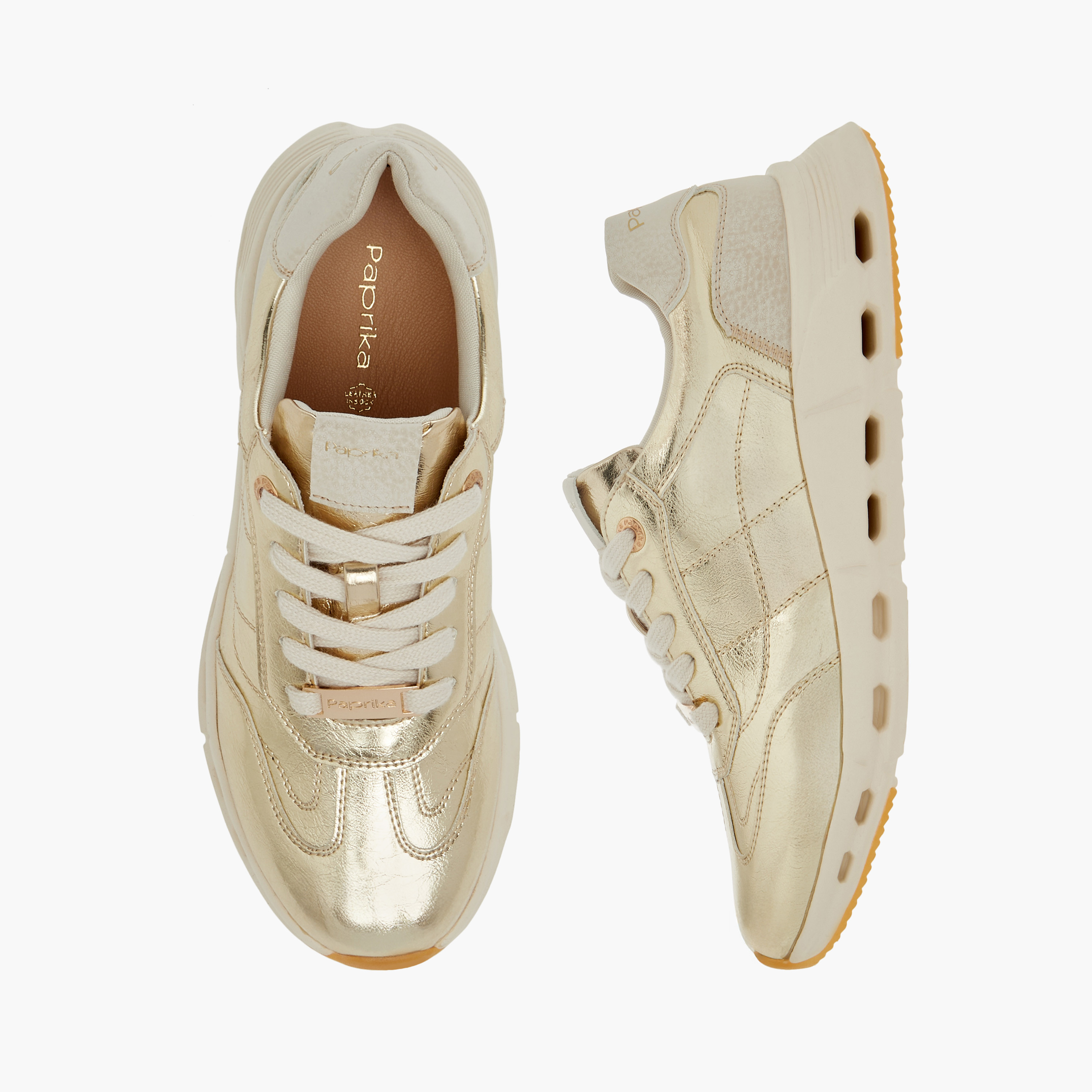 Paprika Logo Accent Lace-Up Sneakers-women-shoes-sneakers-image-1