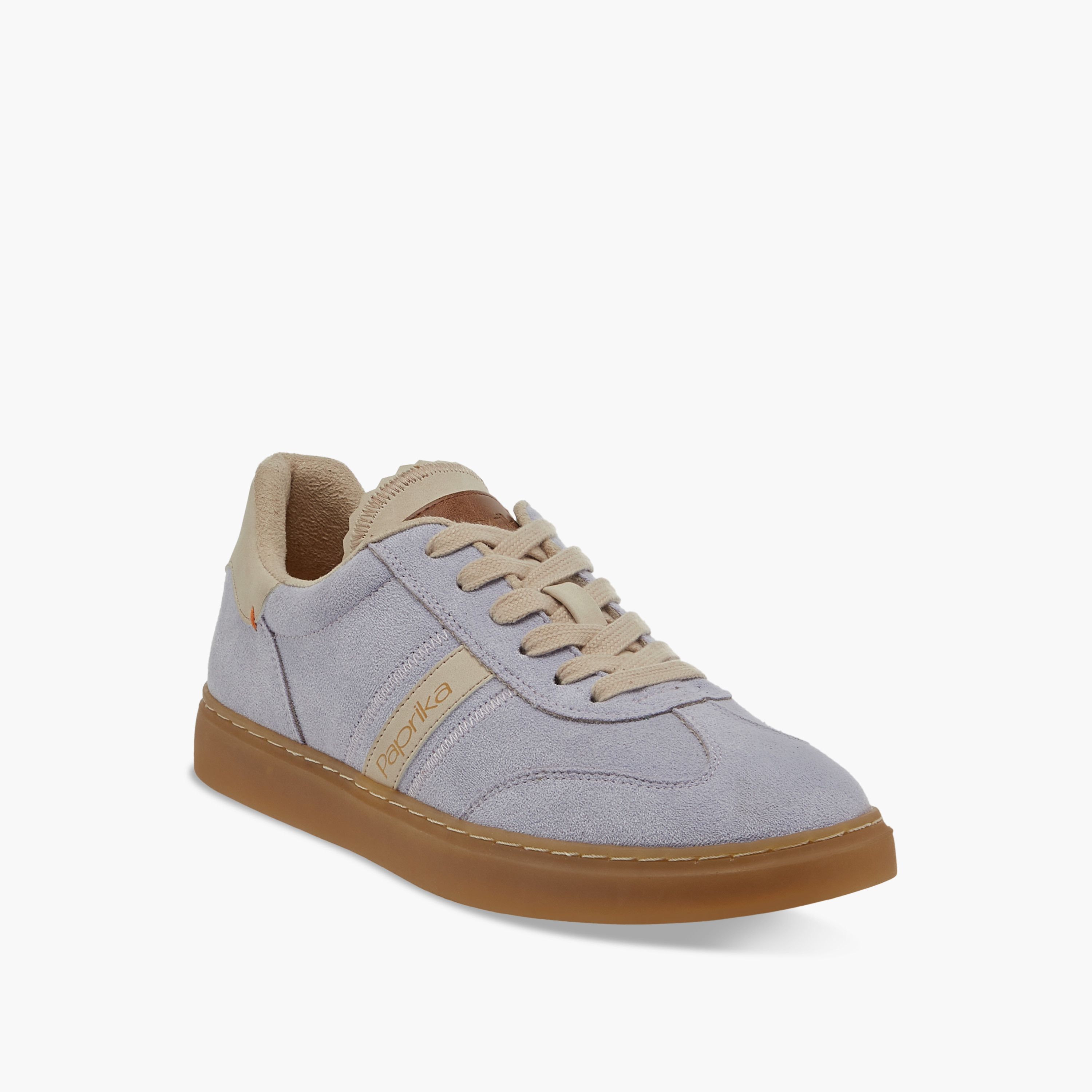 Paprika Panelled Ankle Sneakers with Lace-Up Closure-women-shoes-sneakers-image-2