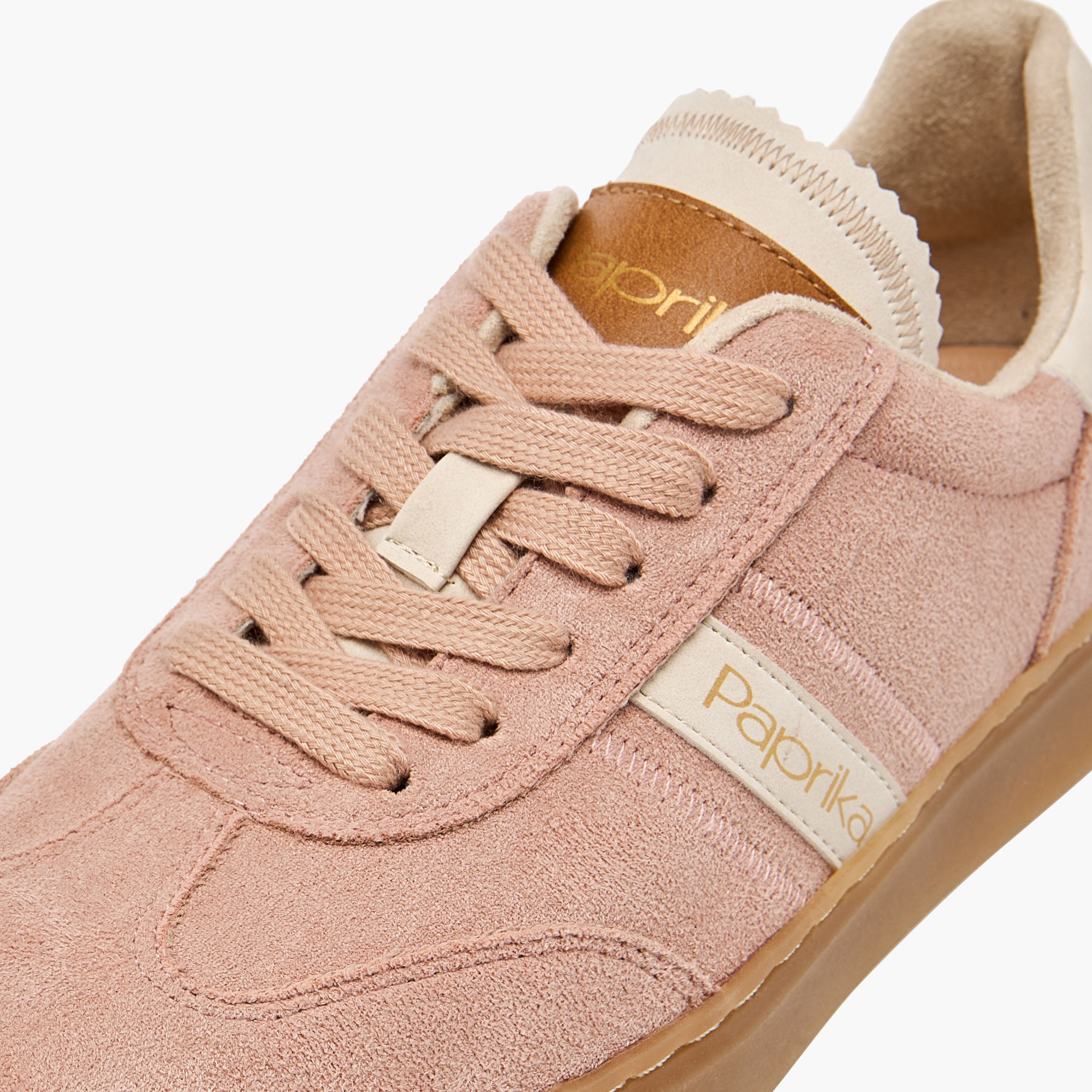 Paprika Panelled Ankle Sneakers with Lace-Up Closure-women-shoes-sneakers-image-4